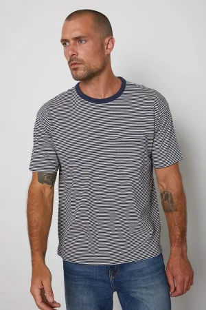ELI STRIPED CREW NECK TEE Indoor Comfort Modern Comfort Style