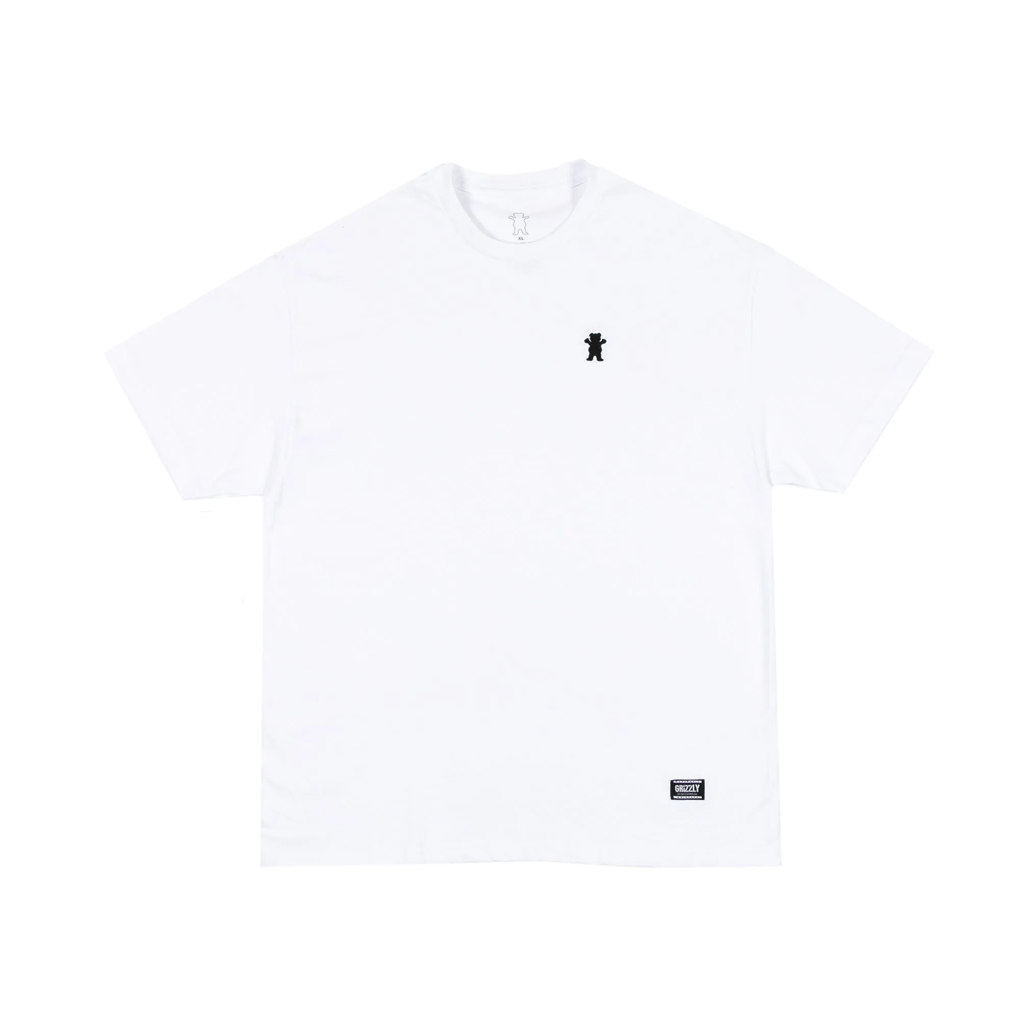 PreShrunkCotton Embroidered OG Bear SS Tee White And Black