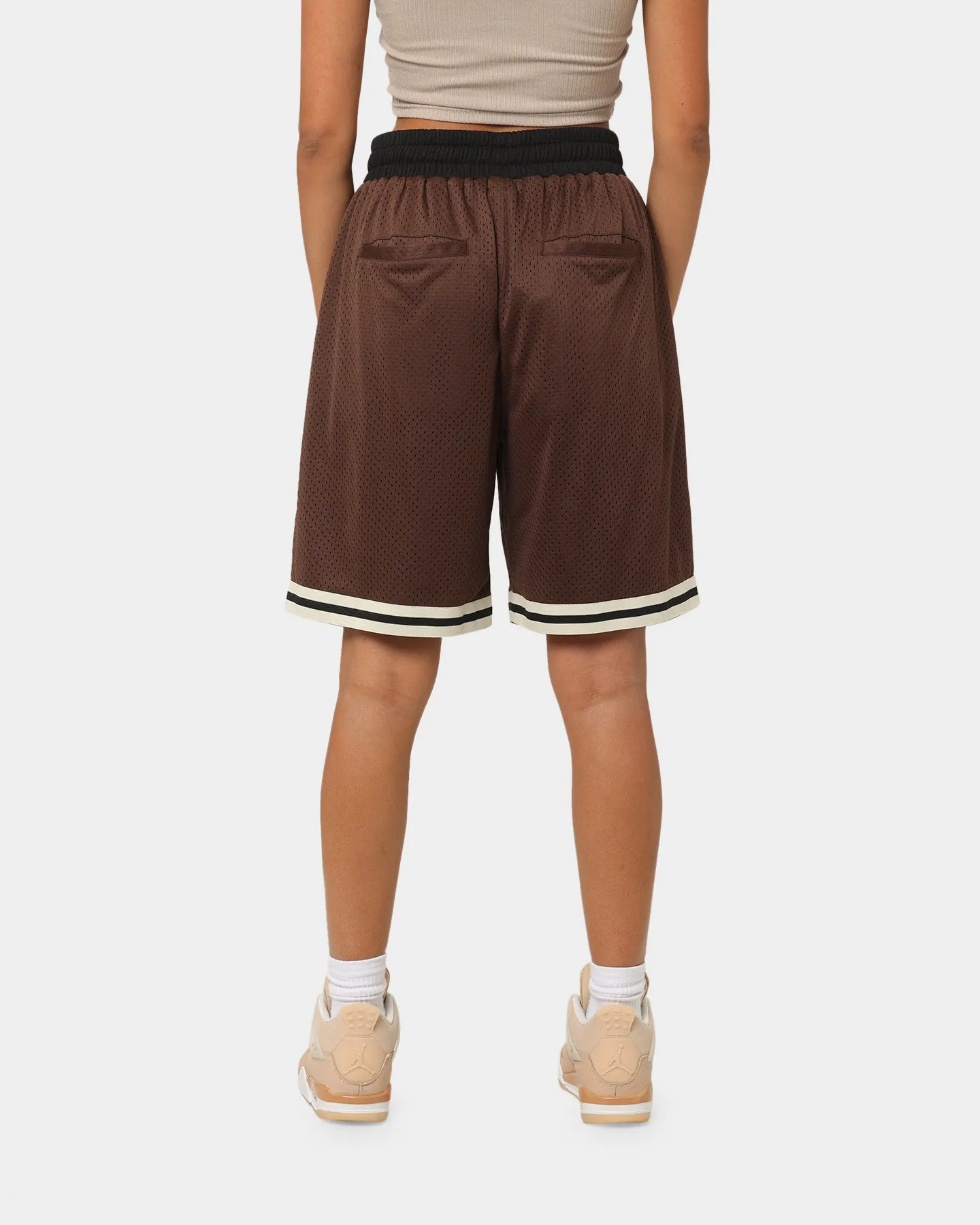 EN ES Team Basketball Shorts Brown All Season Wear