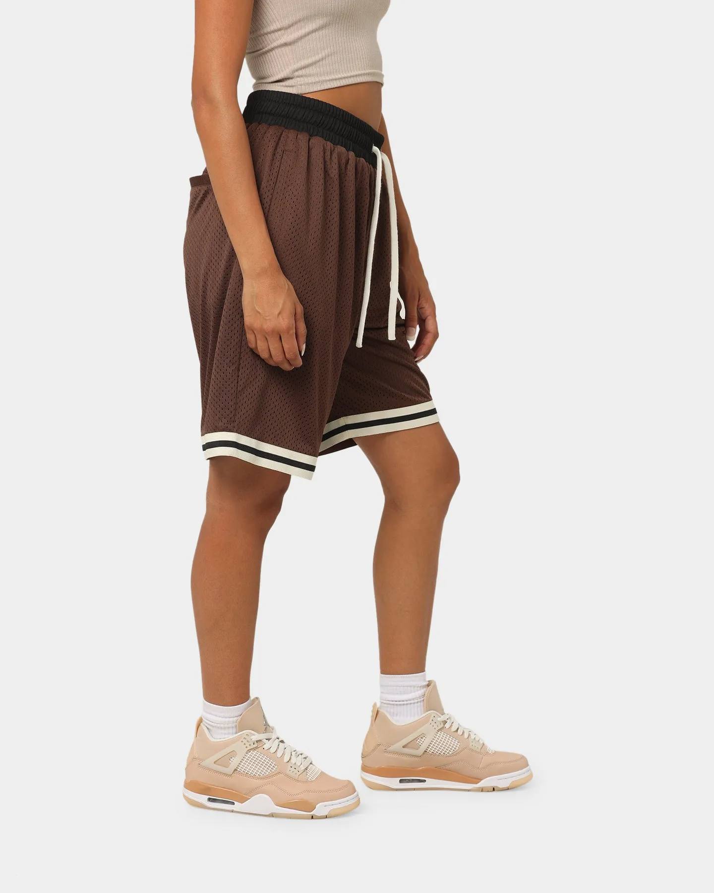 EN ES Team Basketball Shorts Brown Fashion Accessory Active Mode