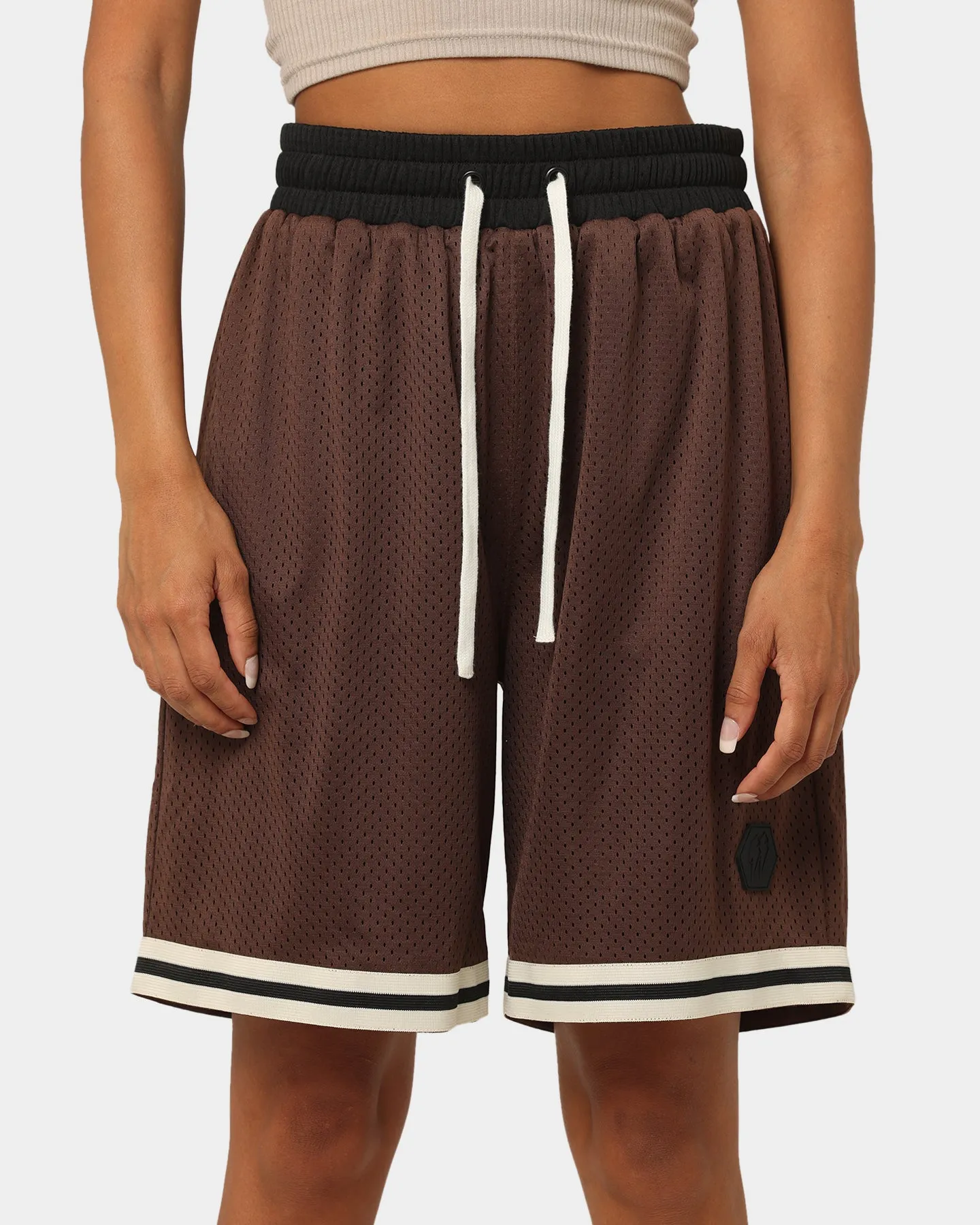 tall size EN ES Team Basketball Shorts Brown