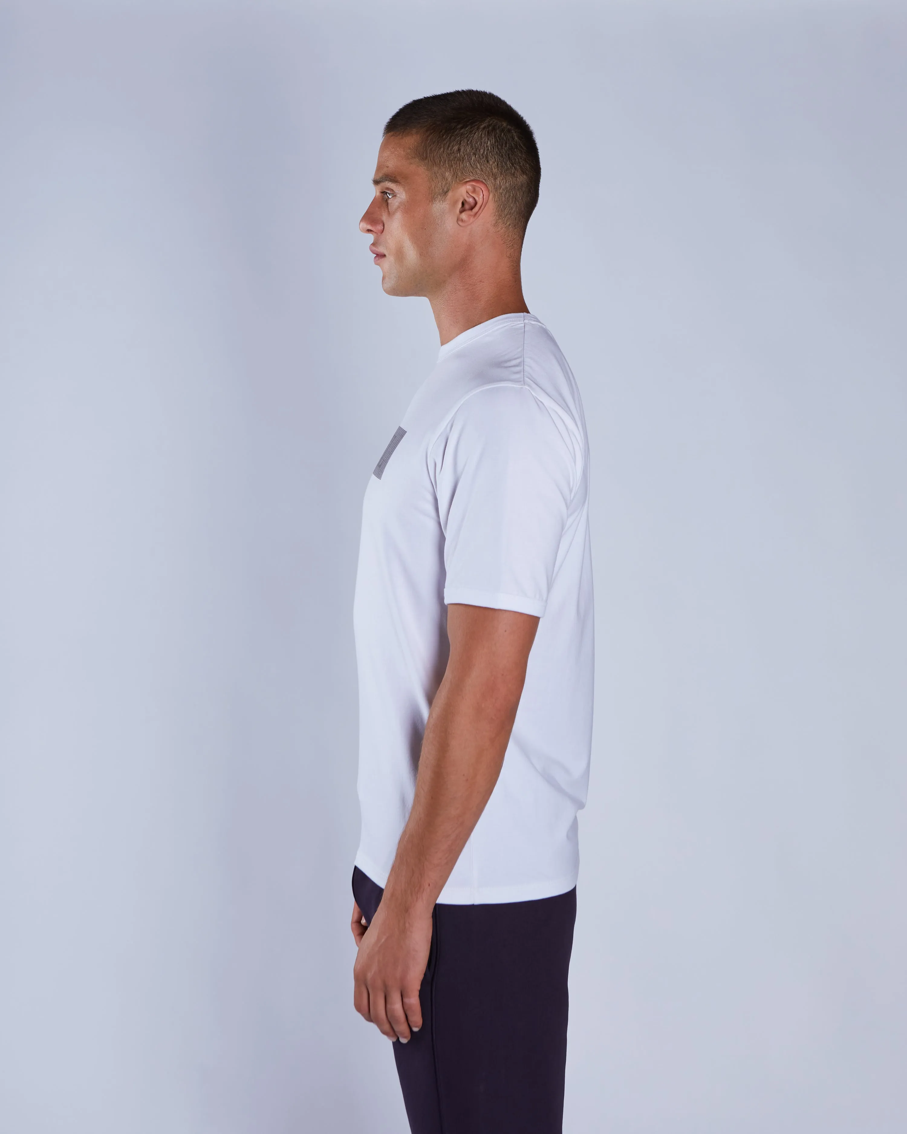 Archer Tee White Wash Leather combination Cool Comfort