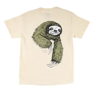 ComfortOptimizedConstruction Minimalist Stitching Sloth Tee - Bone/Sage