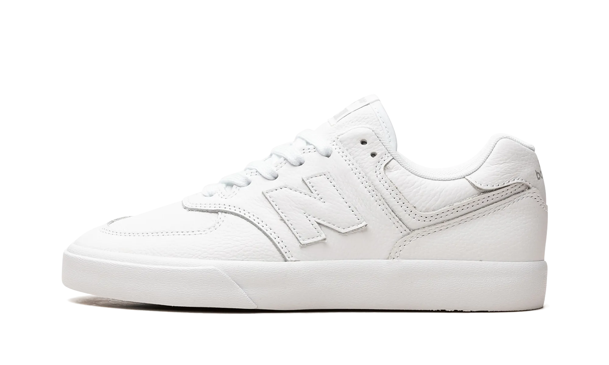 Padded Collar Support Cushioned Base Health Focused Numeric 574 Vulc "Triple White"