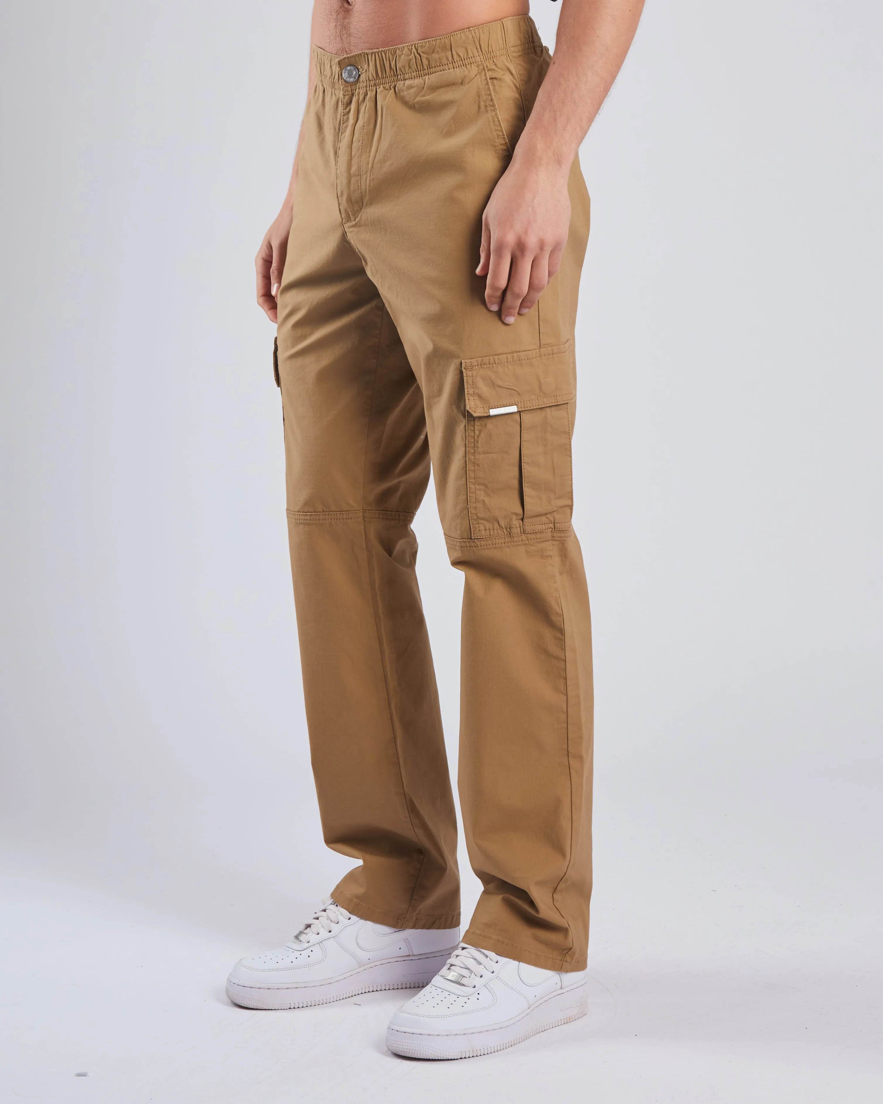 Comfortable Fit Design Ledger Cargo Pant Cuban Brown