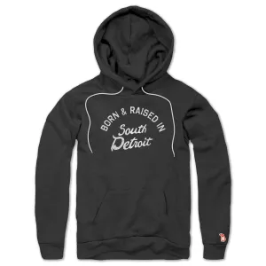 Smart Design Unisex Appeal BORN & RAISED IN SOUTH DETROIT ALL SEASON HOODIE (UNISEX)