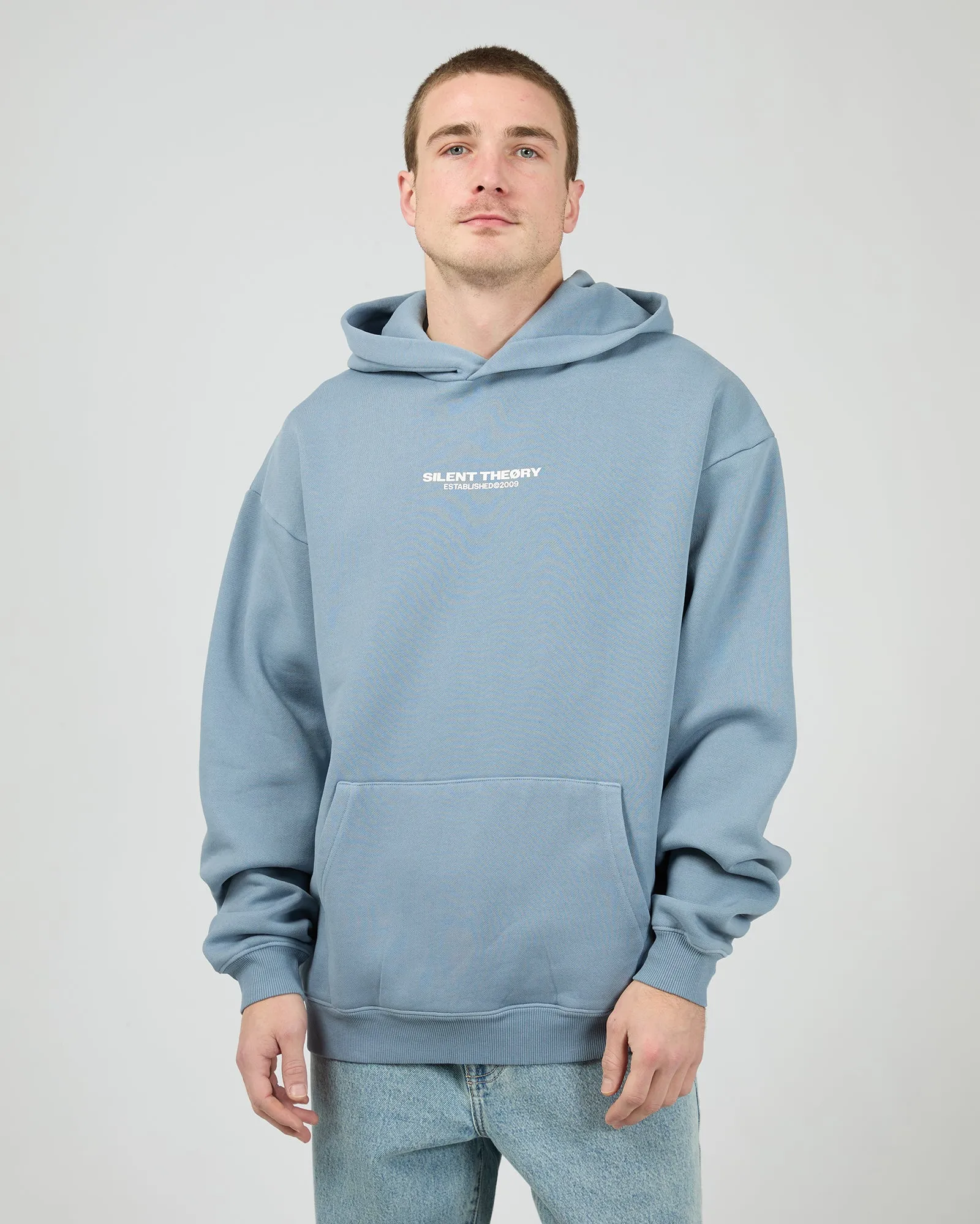 pearl accents Essential Theory Hoodie Blue