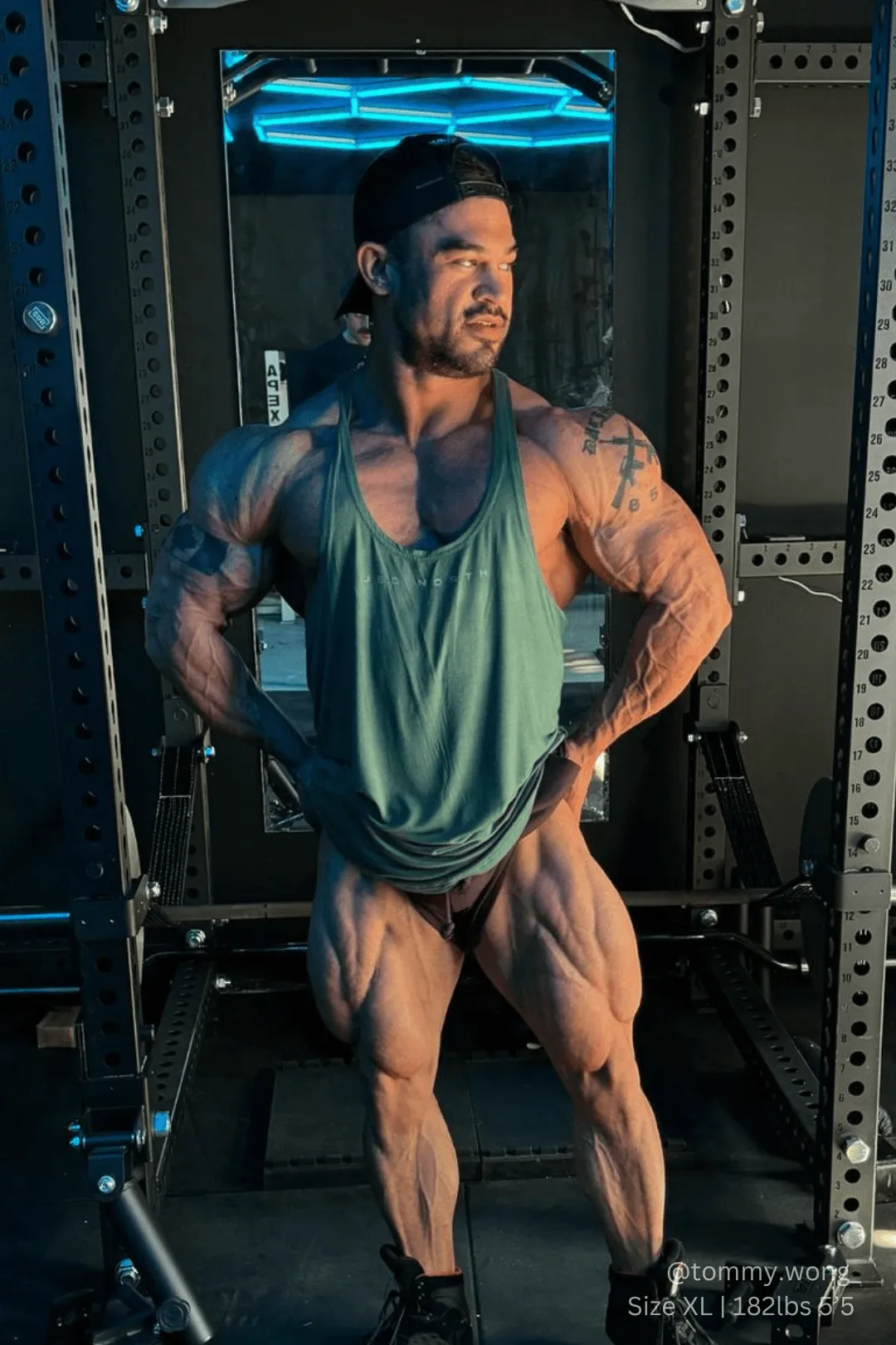 Classic Bodybuilding Racerback Stringer - Sea Green Battle - tested high altitude operation