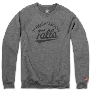 TAHQUAMENON FALLS SCRIPT FLEECE SWEATSHIRT (UNISEX) product yoga friendliness Fashion Forward