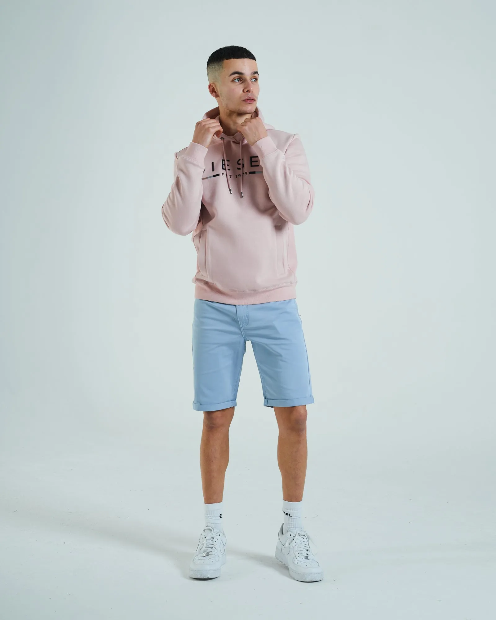 Non Irritating Seams Sport Comfort Ben 5 Pocket Short Blue Fog