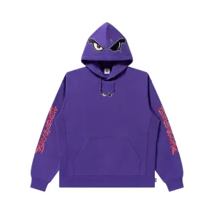 product hat style statement Comfort Apparel EVIL EYE LOGO HOODIE PURPLE