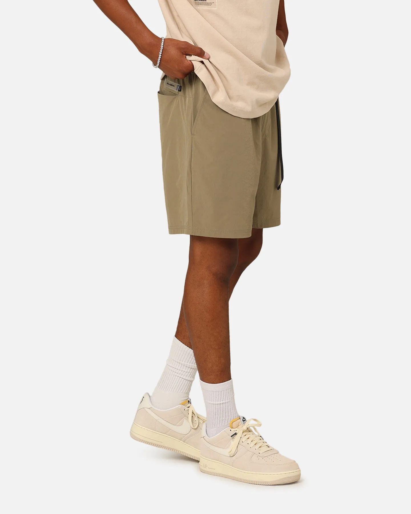DoubleLayeredKnees Students Golf Caldwell Nylon Shorts Kelp