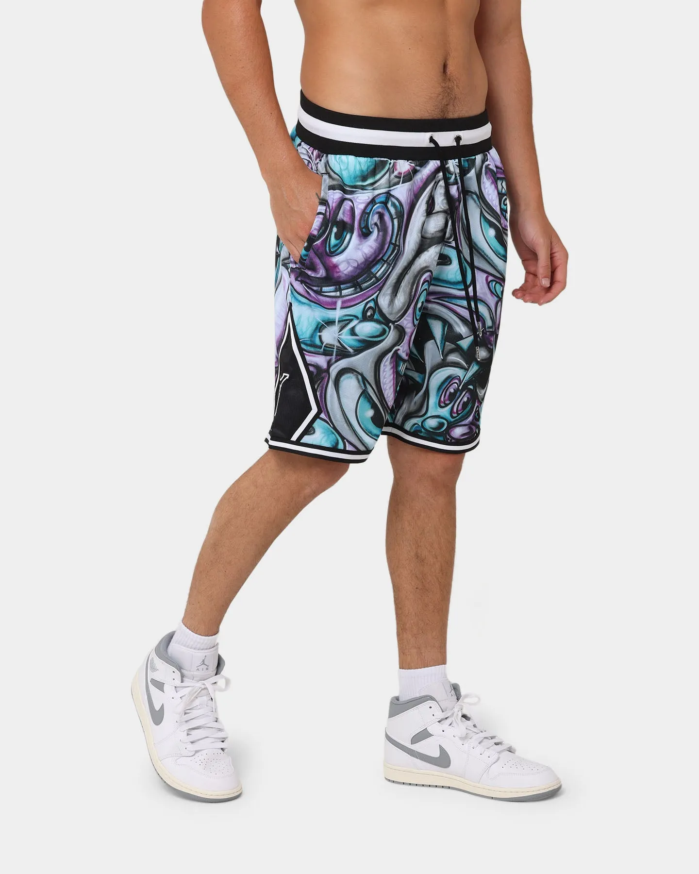 Seamless Edge Design Carr?? X Kenny Scharf Krunch Time Ball Shorts Black