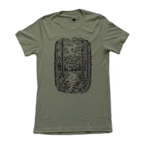Trail Tee-Heather Olive Breezy Comfort