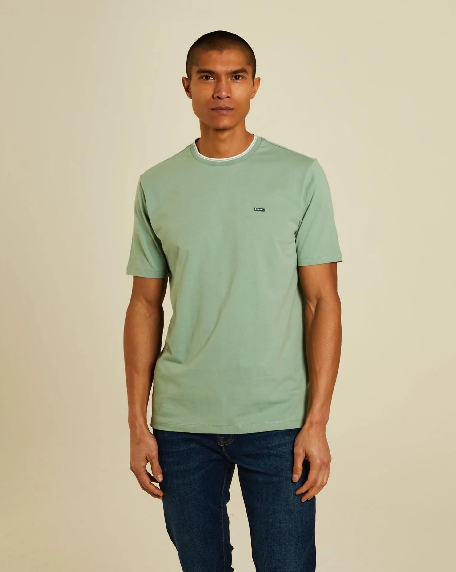 Faisel Tee Surf Green Cozy Touch Minimalist Wear
