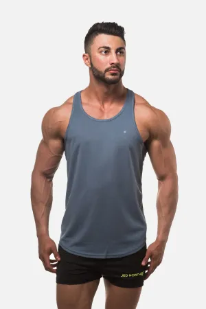 storage purpose Anti Pilling Treatment Fast-Dry Bodybuilding Workout Stringer - Gray