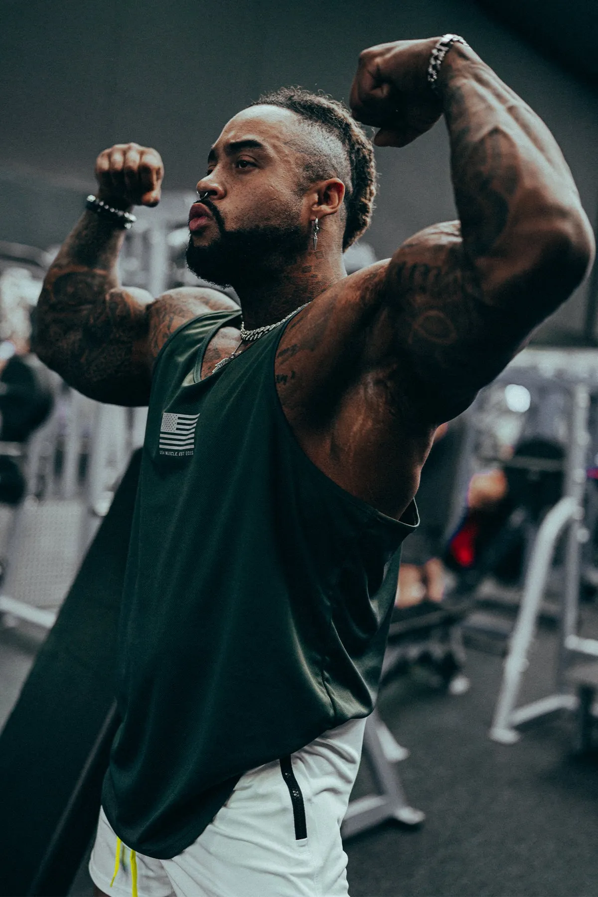 Fashion Active Fast-Dry Bodybuilding Workout Stringer - US of A