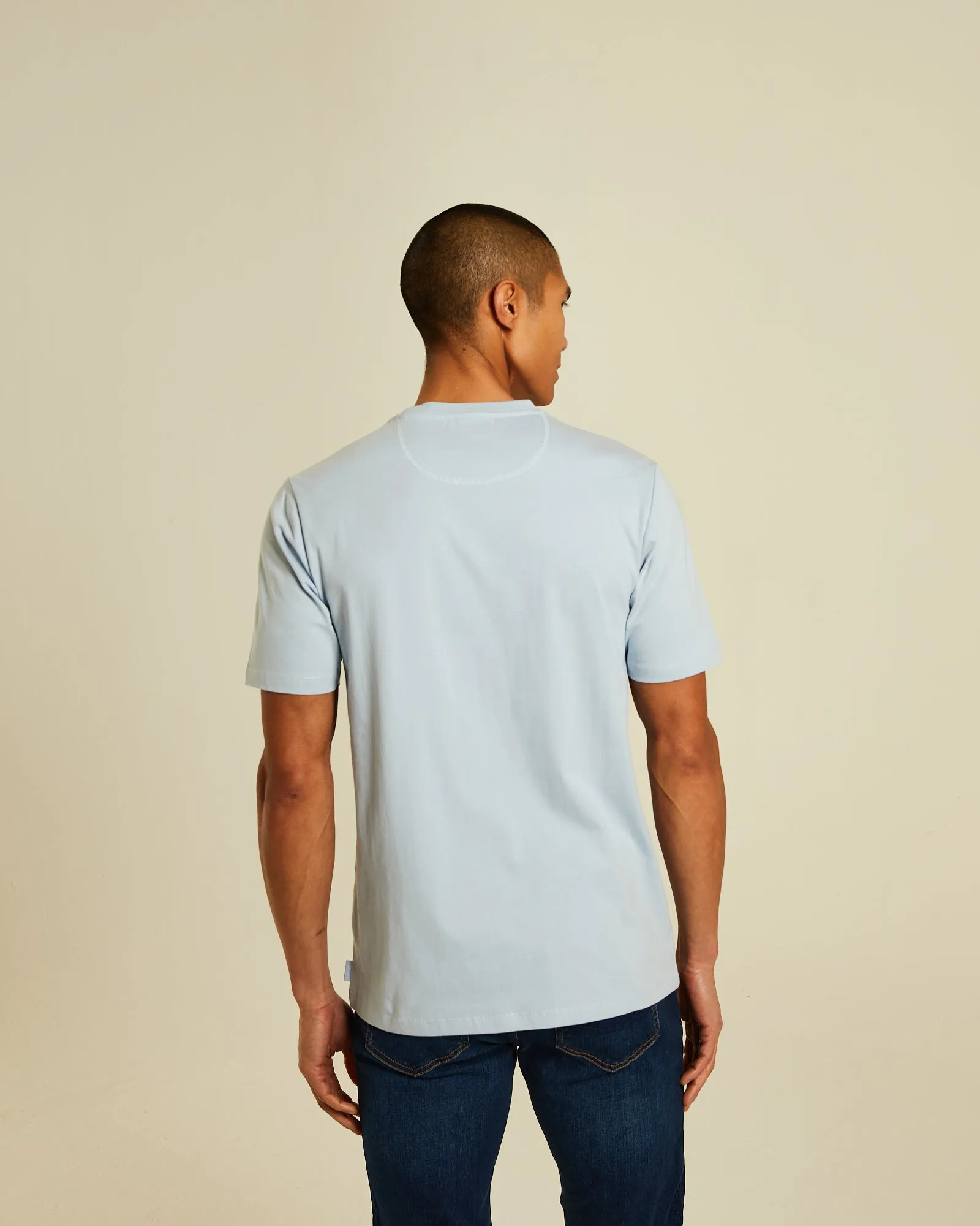 Soft Layering Comfy Essentials Wear Fenton Tee Buoy Blue