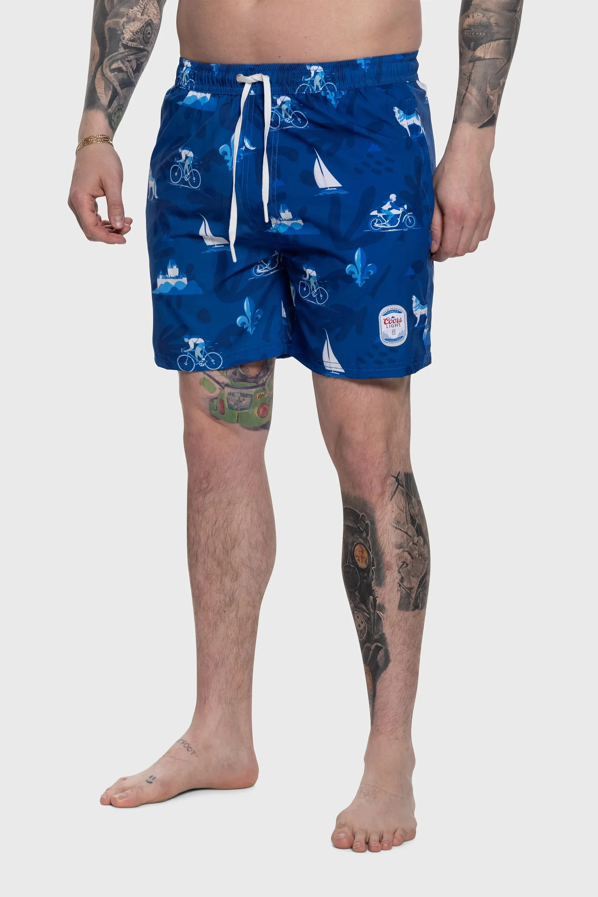 Coors Light Swim Short Double Layered Knees Movement Ready