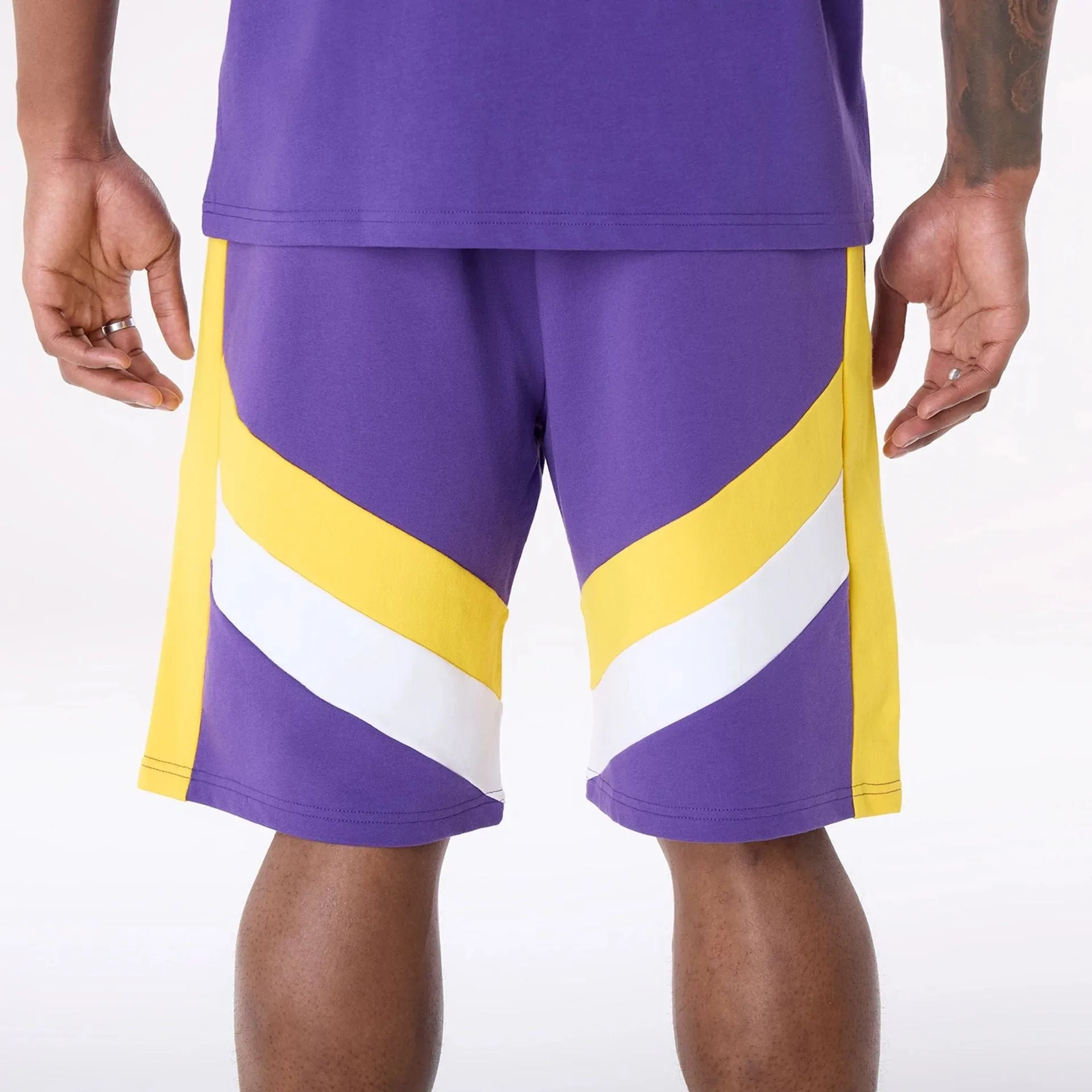 Flexible Fit Adaptive Fit LA Lakers NBA Panel Purple Shorts