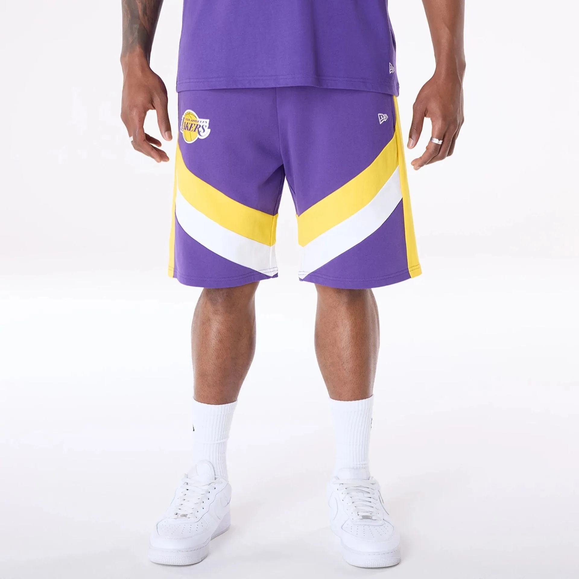 Breathable Performance Fit LA Lakers NBA Panel Purple Shorts