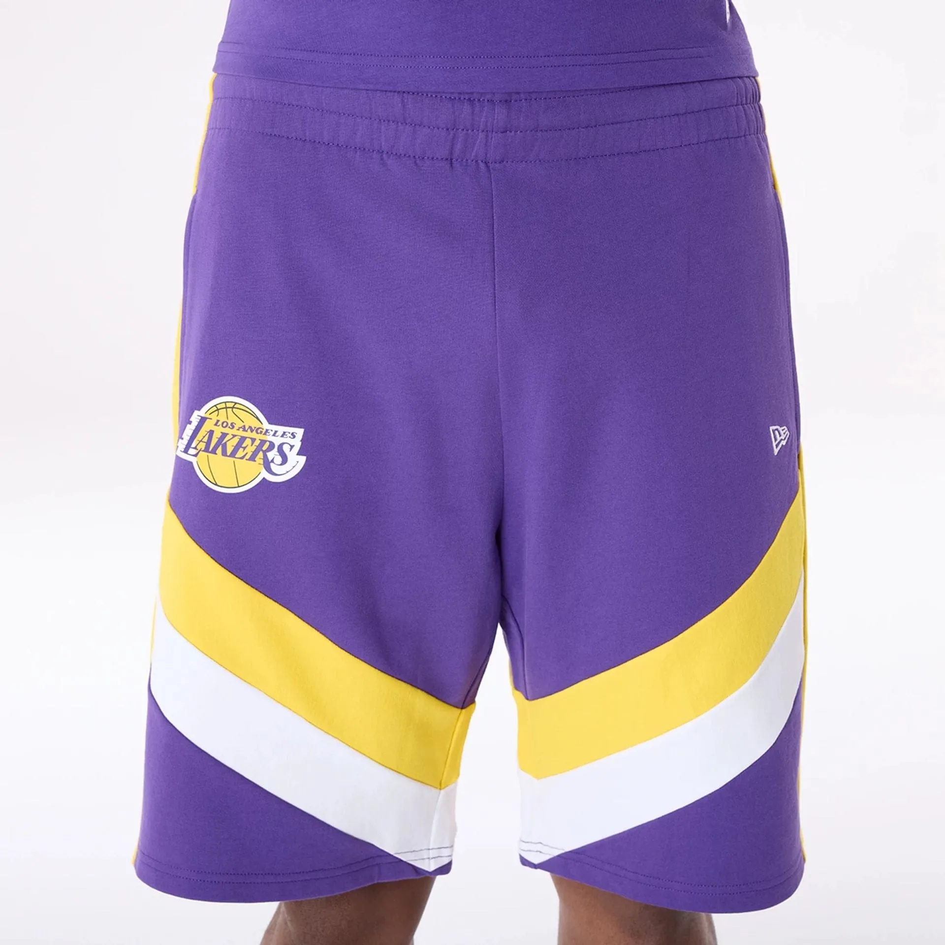 LA Lakers NBA Panel Purple Shorts Multi Pocket Design