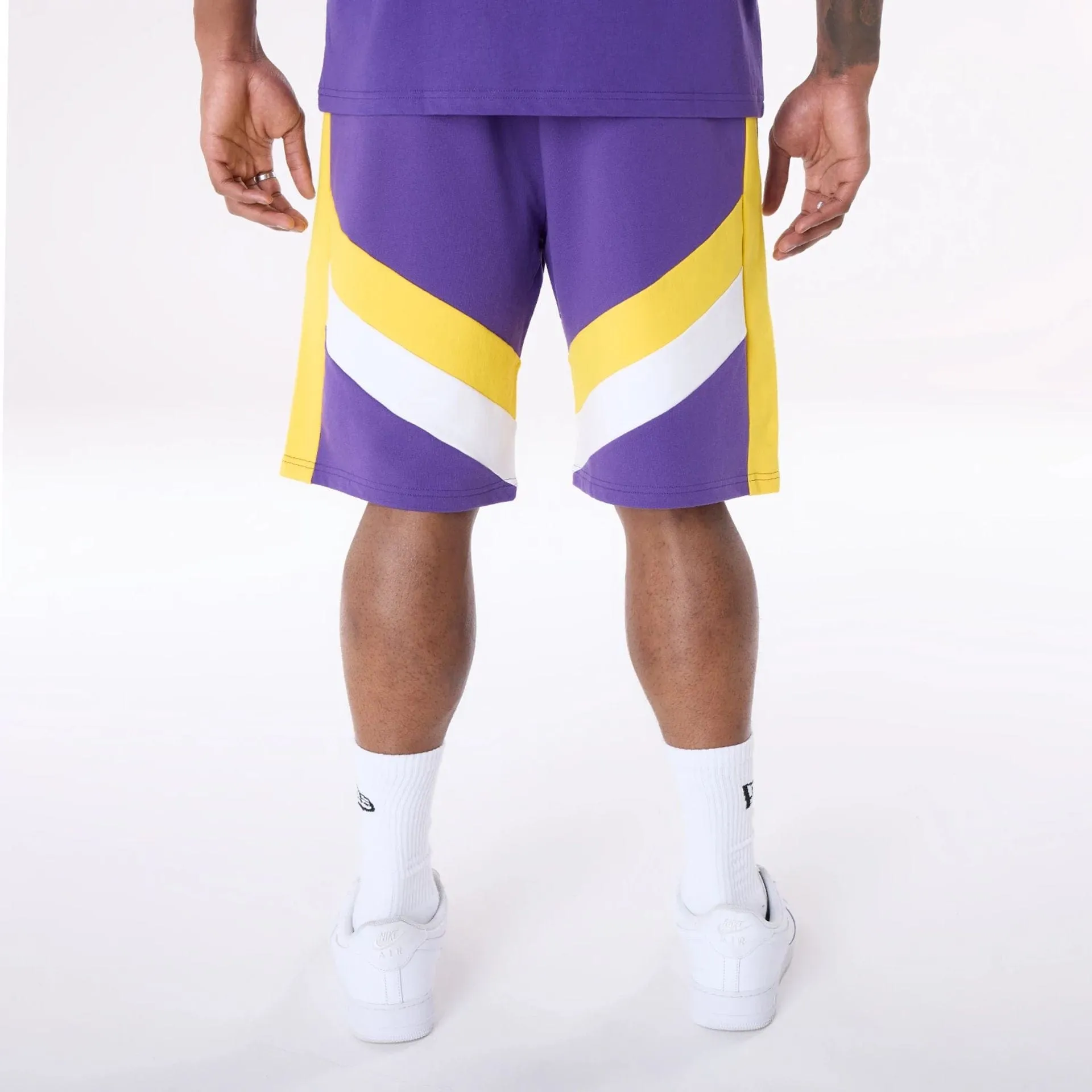 Athletic Fit Soft Motion LA Lakers NBA Panel Purple Shorts