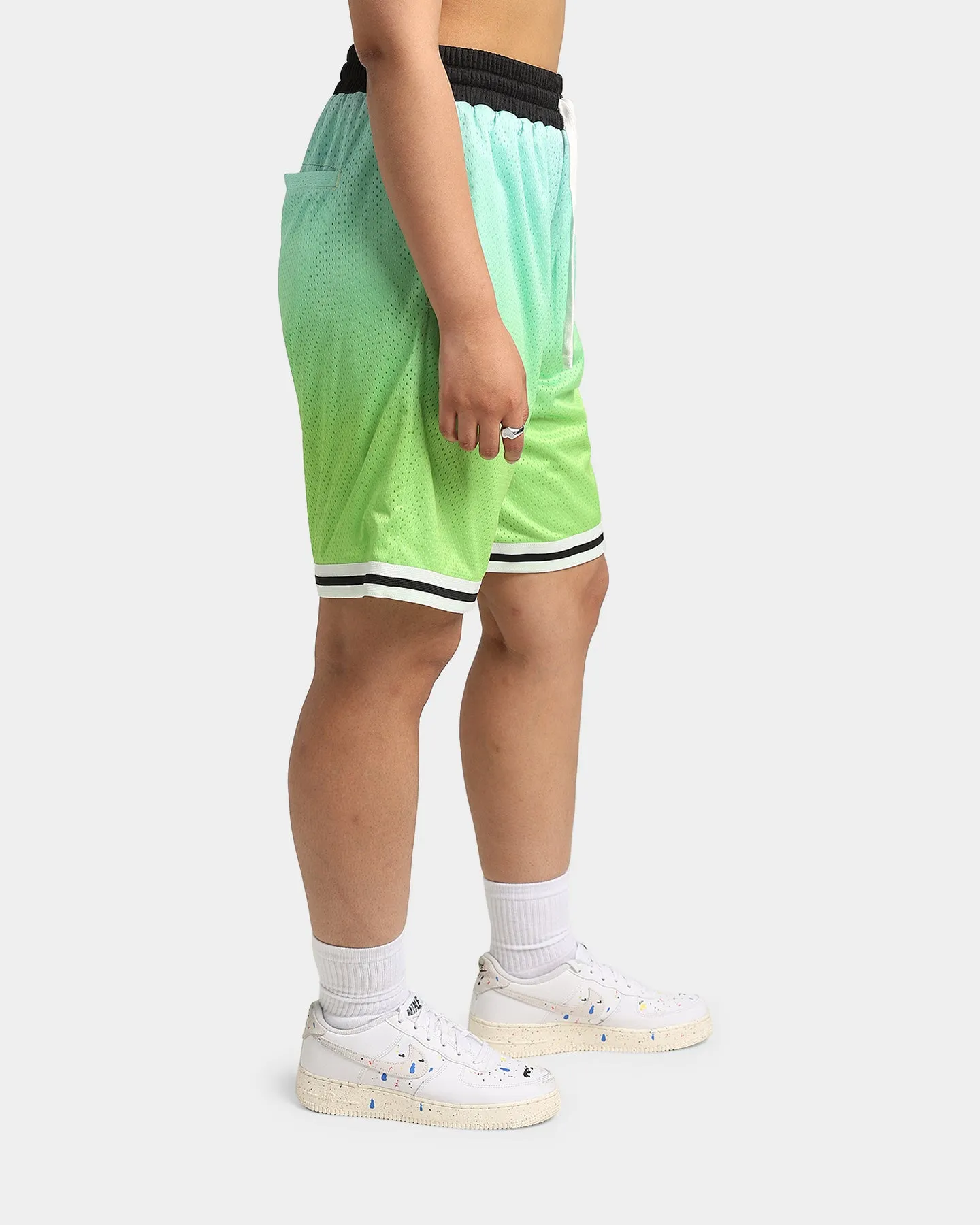 compression support Loiter Gradient Basketball Shorts Green