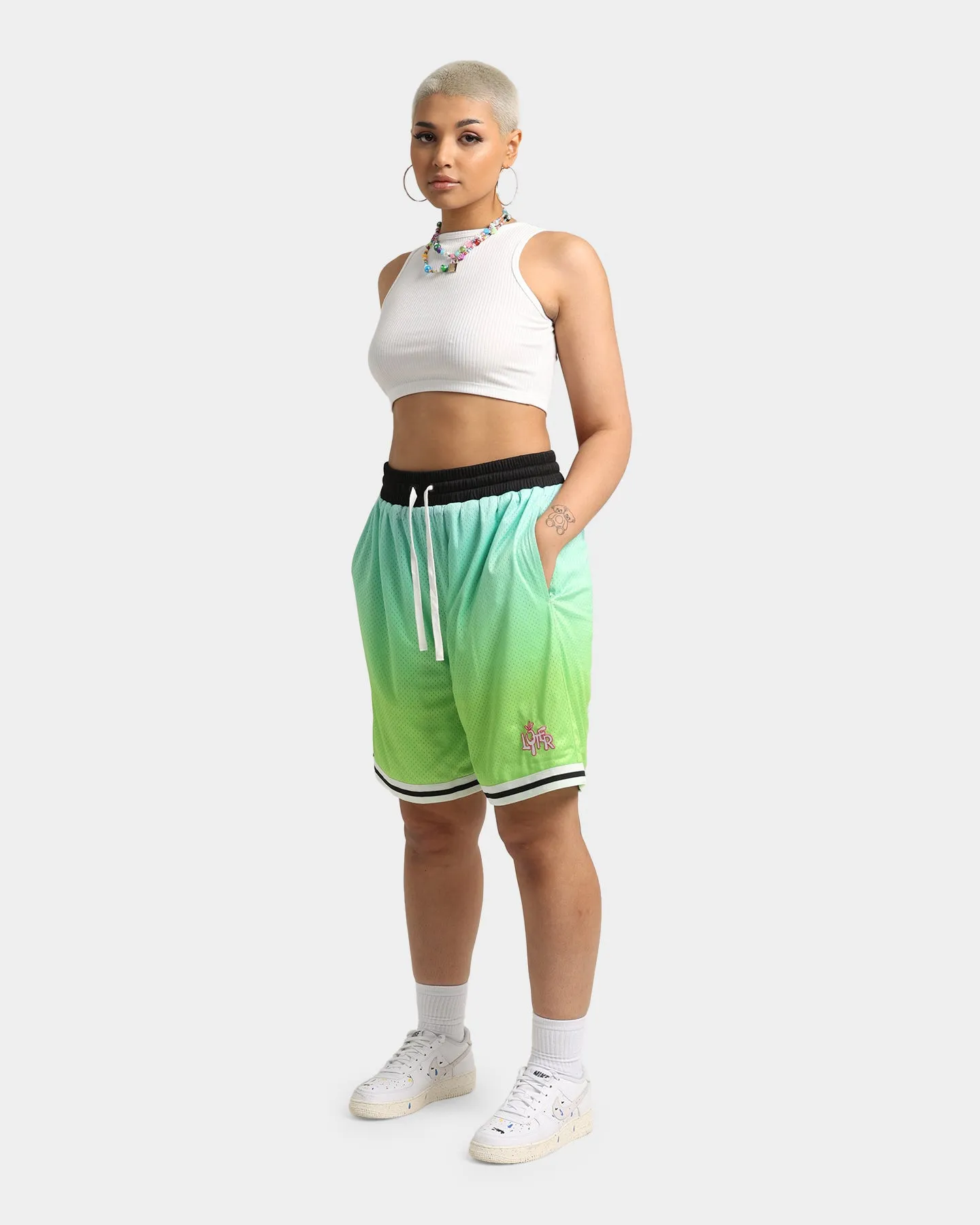 Motion Ready Sport Mood Loiter Gradient Basketball Shorts Green