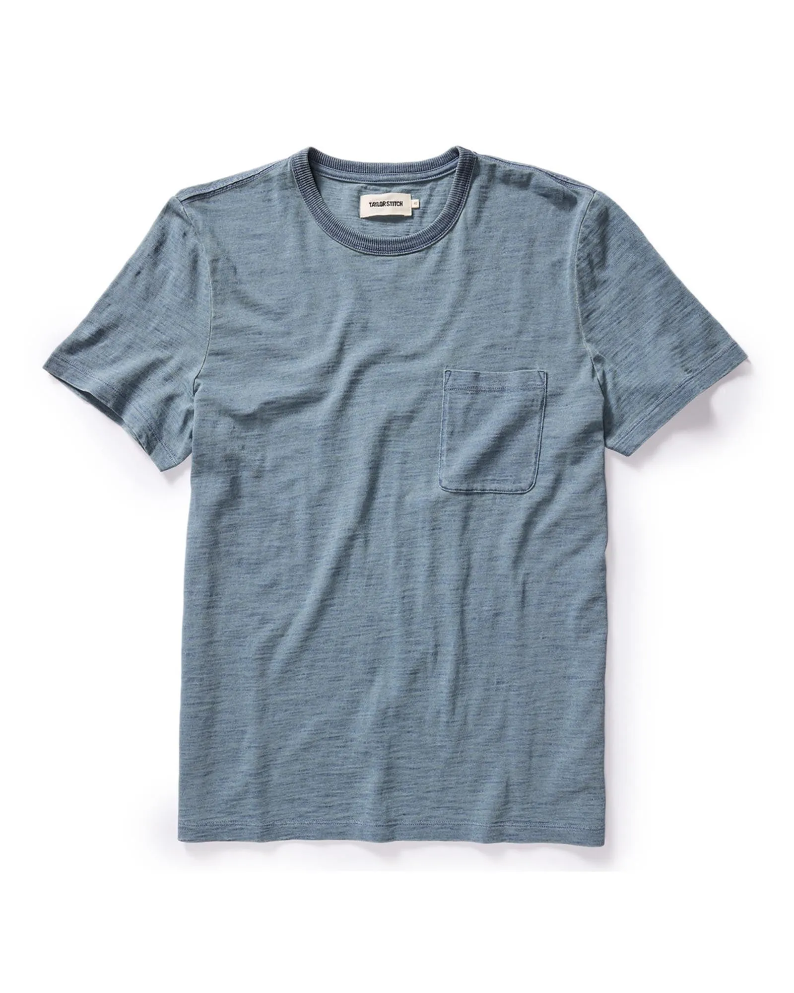 The Organic Cotton Tee in Washed Indigo Versatile Outfit