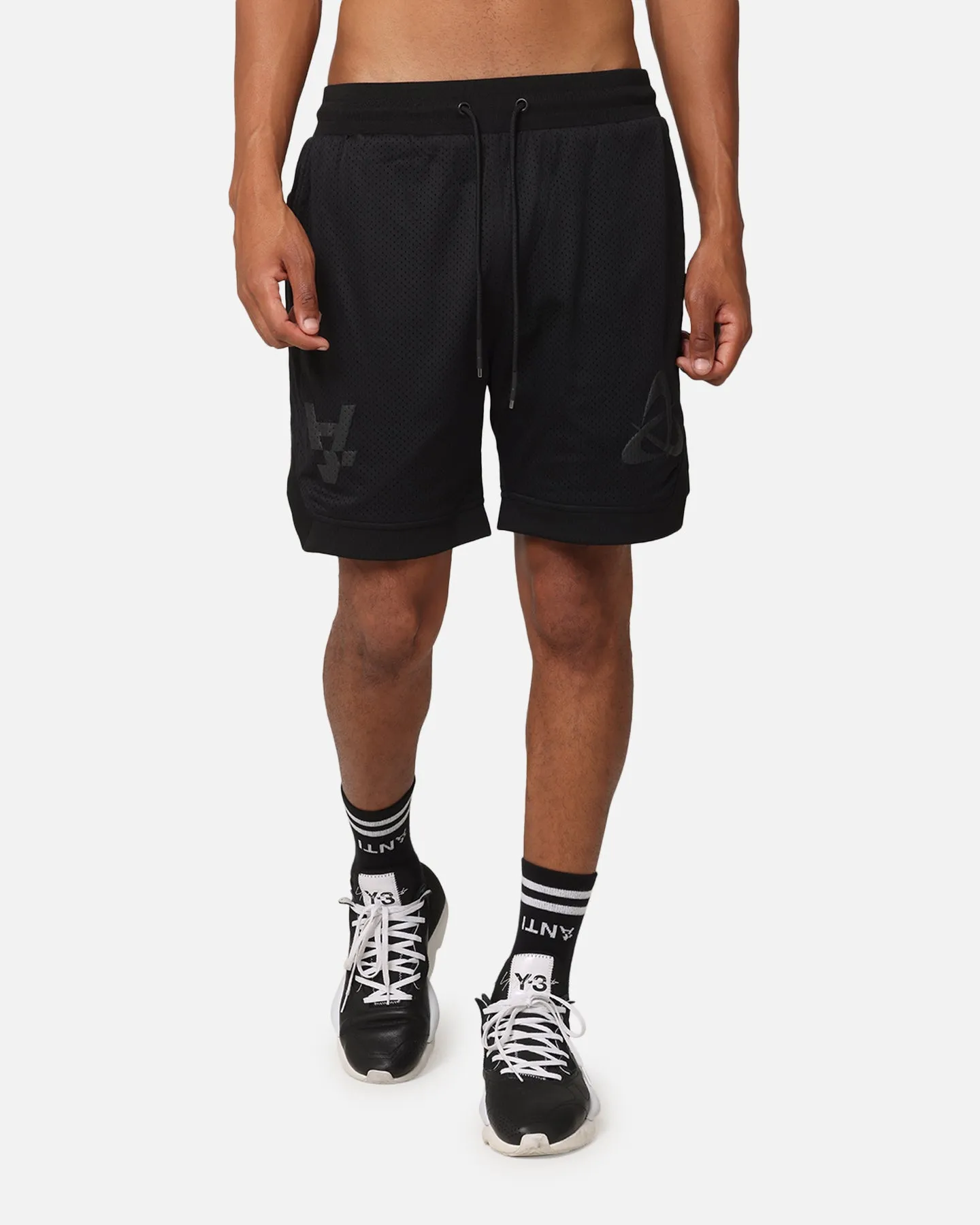 The Anti Order Atomic Basketball Shorts Black Reinforced Hems Quick Access Zip Pockets