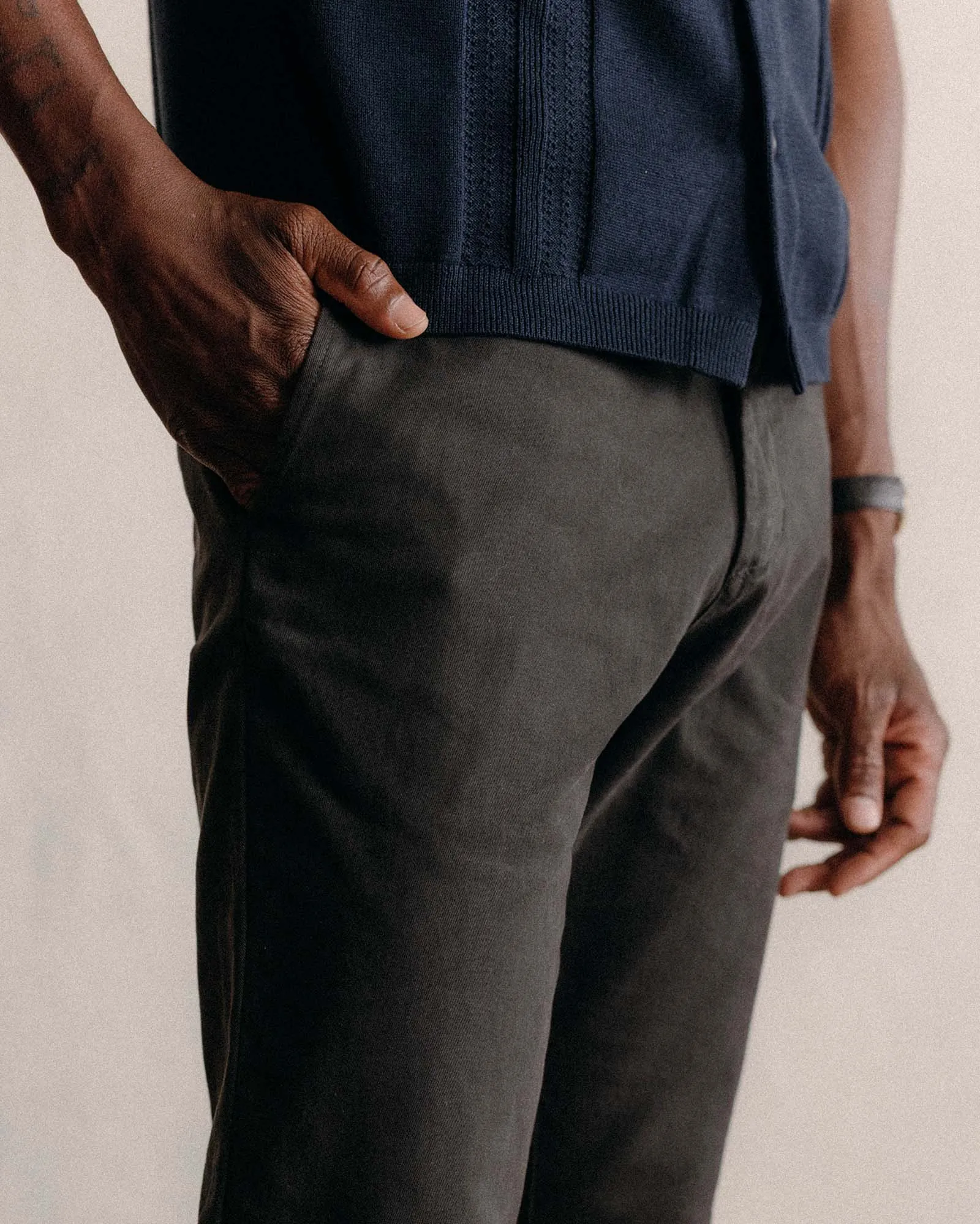 Quick-Dry Fabric The Democratic Foundation Pant in Organic Faded Black