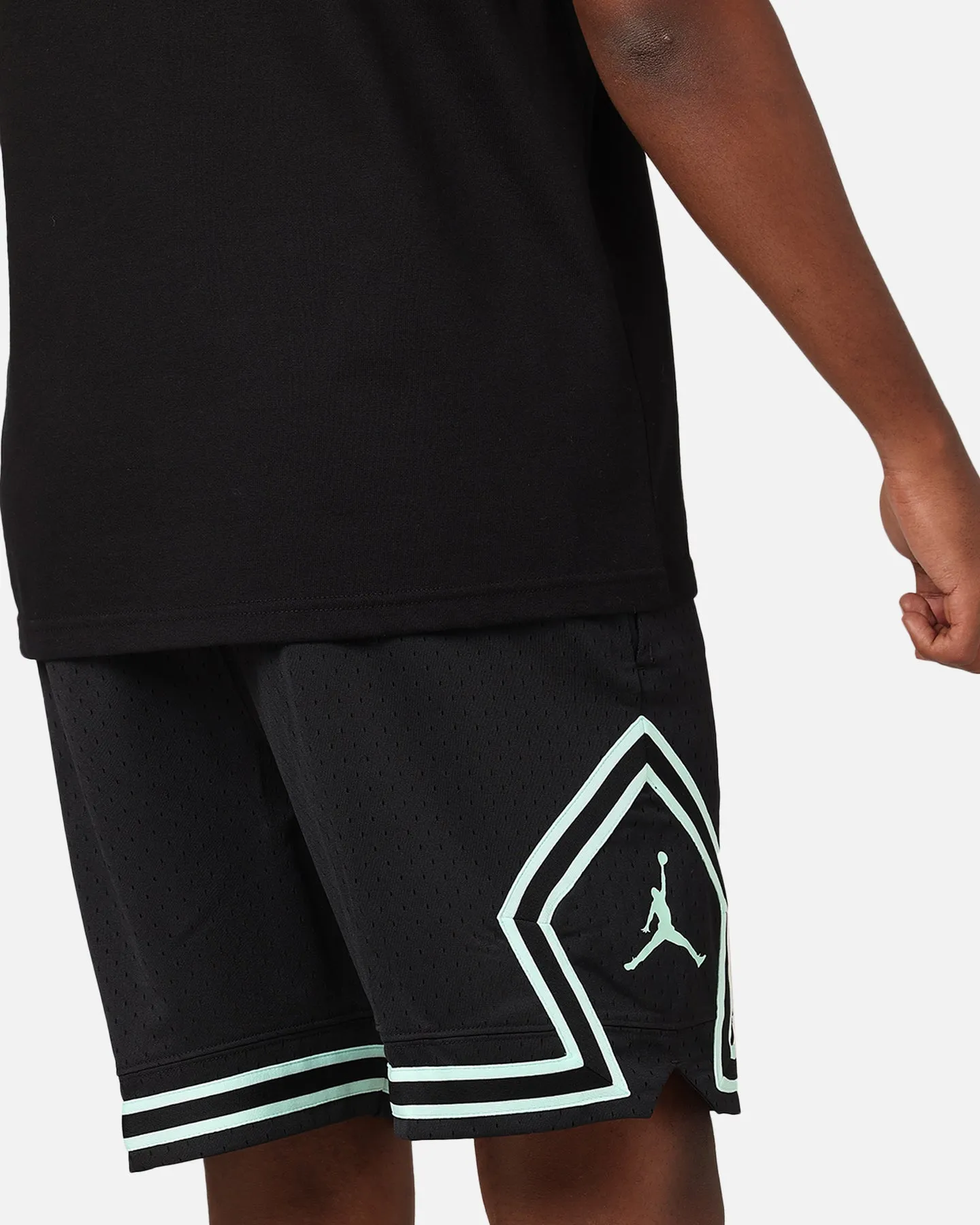 Jordan Dri-Fit Diamond Shorts Black/Mint Everyday Active soccer uniform