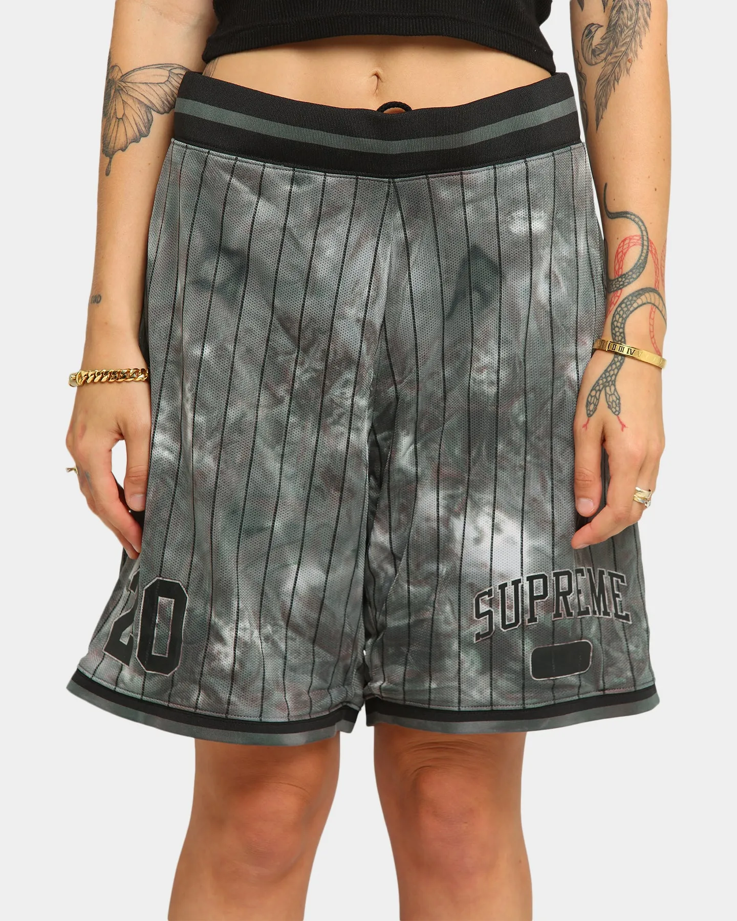 Supreme Dyed Basketball Shorts Black Quick Drying beachy vibe