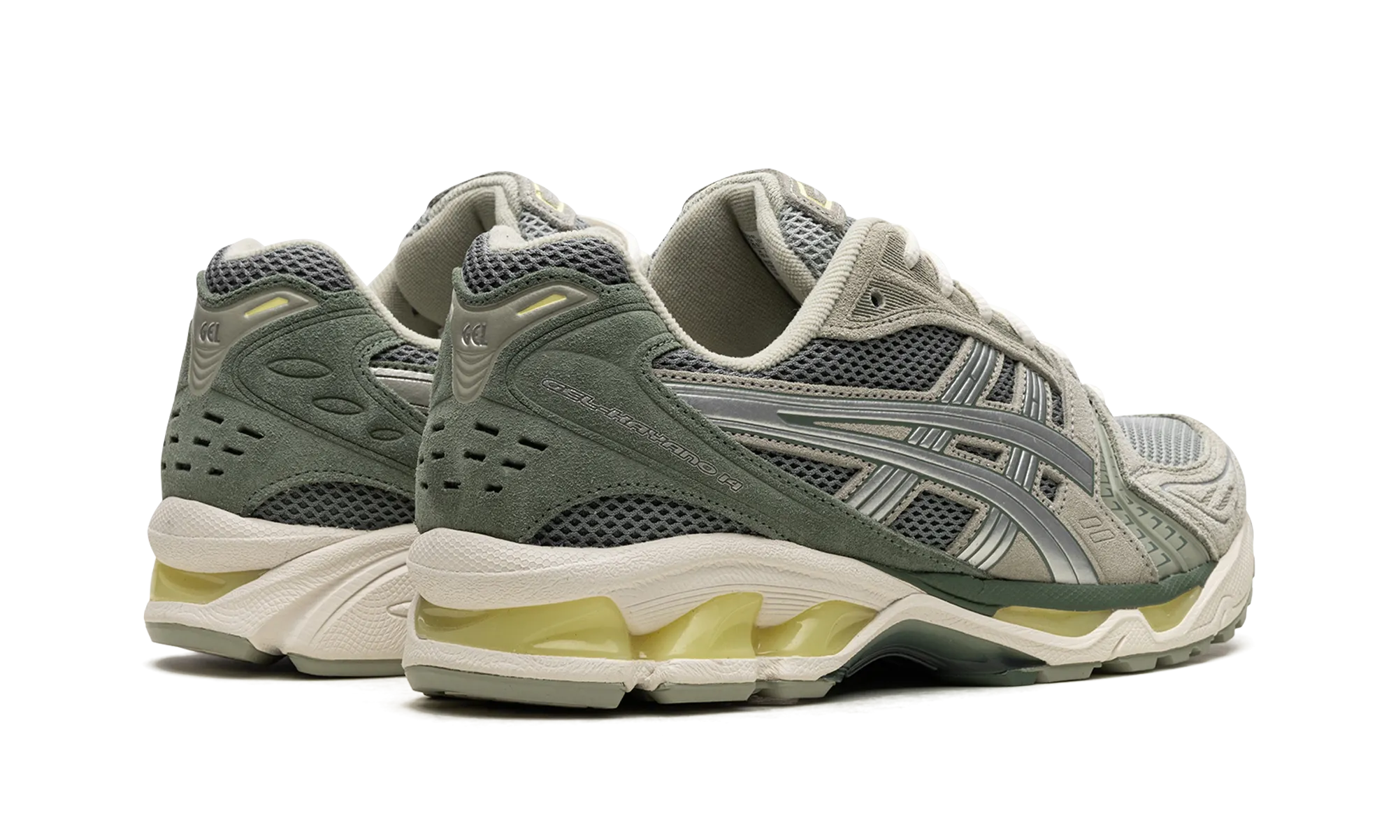 GEL KAYANO 14 "Olive Grey Pure Silver" Senior Wear