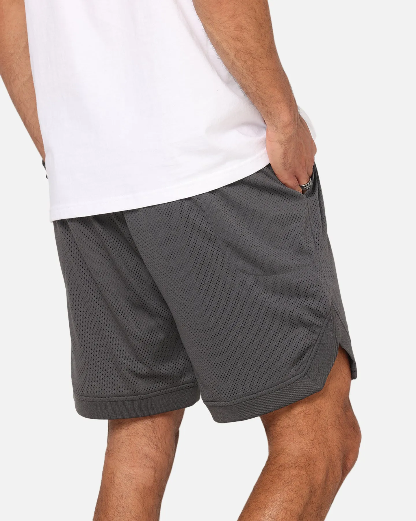Saint Morta Crested Wing Basketball Shorts Grey Weekend Ready