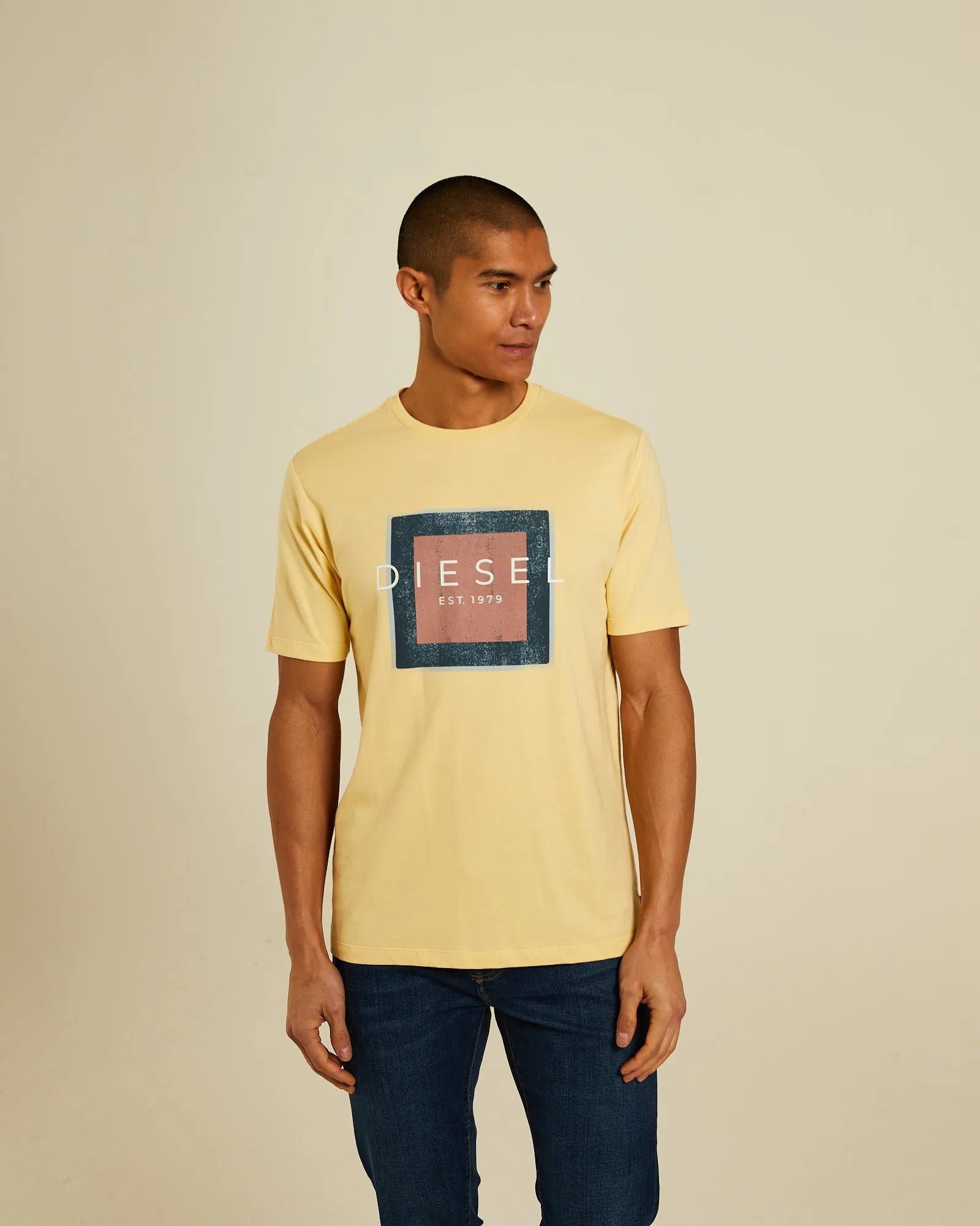 Freeman Tee Lemon Sorbet Garment Dyed Technique Casual Design
