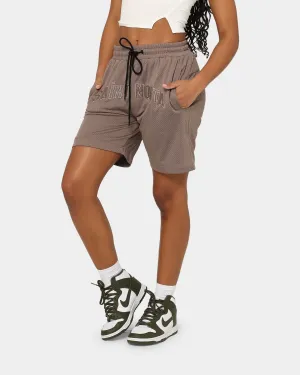 Saint Morta Kingdom Basketball Shorts Dark Brown Moisture Management Lining Ultra Breathable