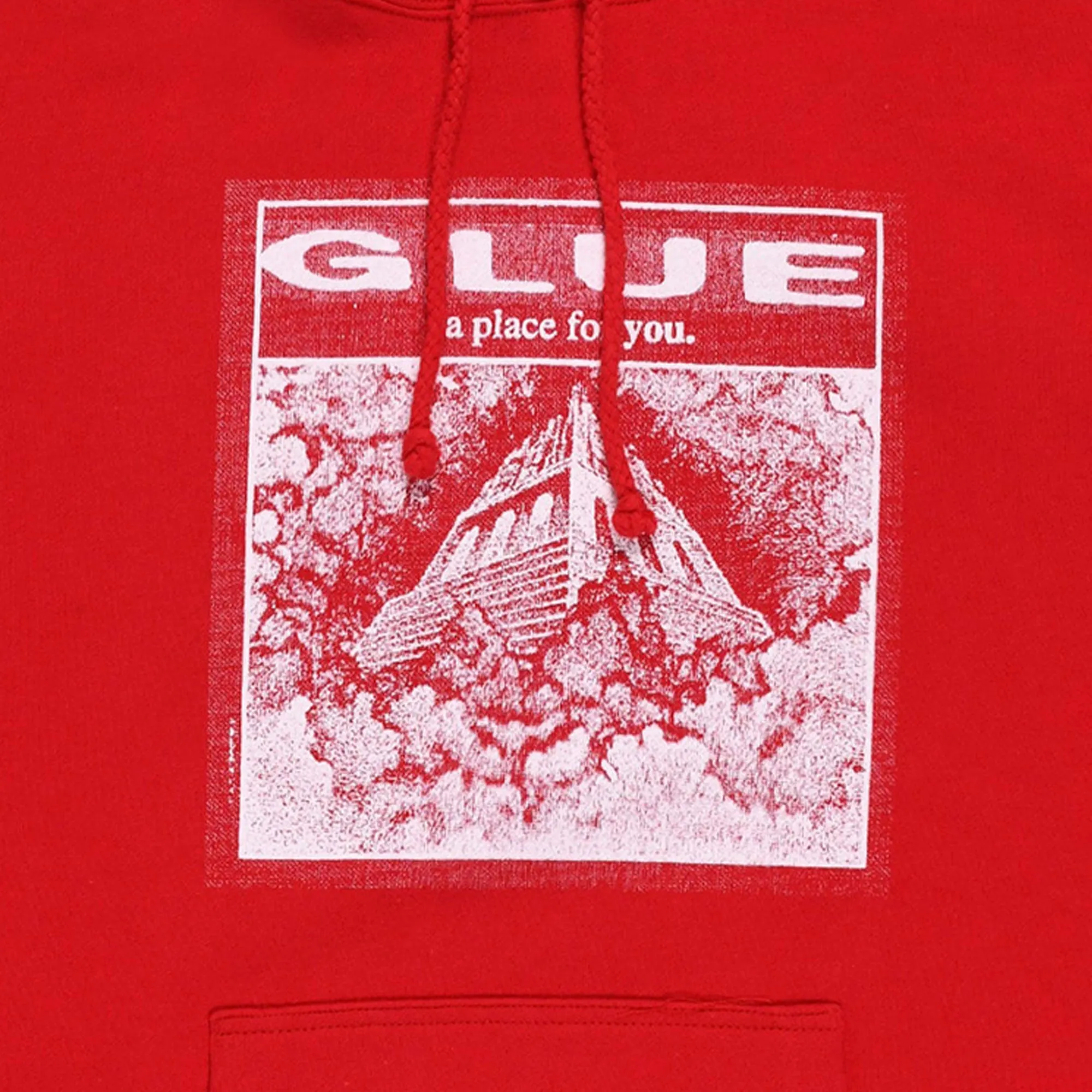 Glue Skateboards A Place For You Hoodie - Red easy to pair