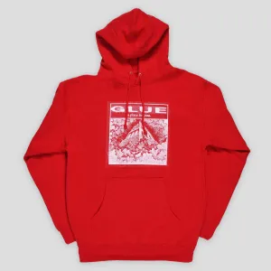 product duck cloth ruggedness Street Minimal Glue Skateboards A Place For You Hoodie - Red