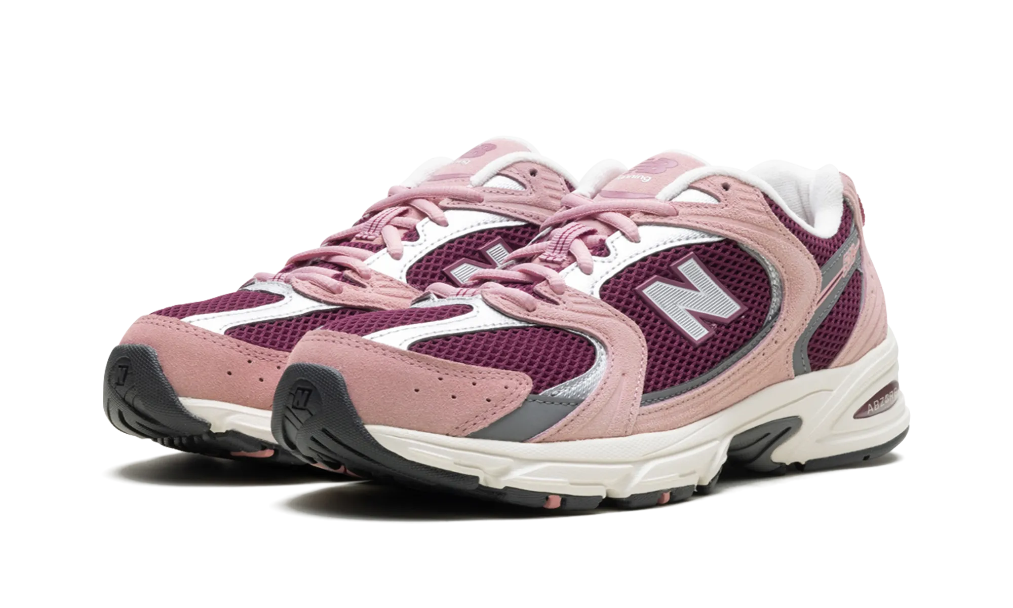 530 "Pink Moon Burgundy" Supportive sole