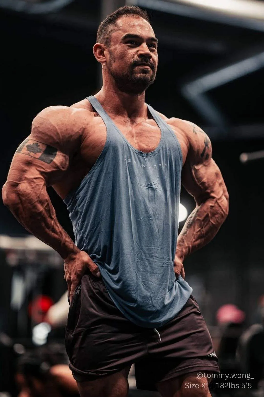 Classic Bodybuilding Racerback Stringer - Blue Free Fit high precision applications