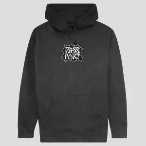 ring accents product stain resistant convenience Pass~Port Glyph Hoodie - Black