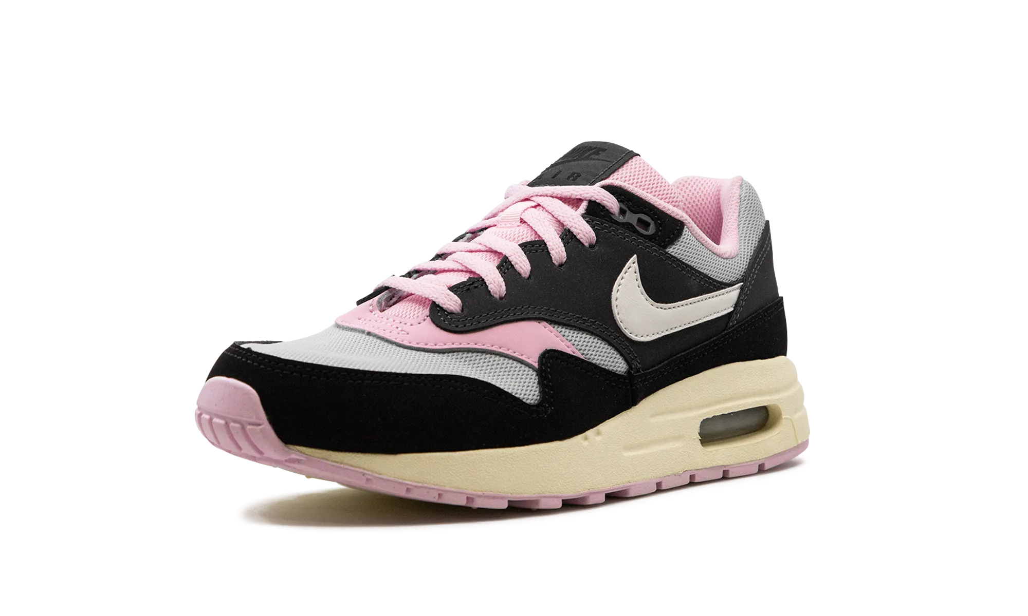 Comfort Heel Padded Comfort Standing Workers Air Max 1 GS "Black Anthracite Pink Foam"