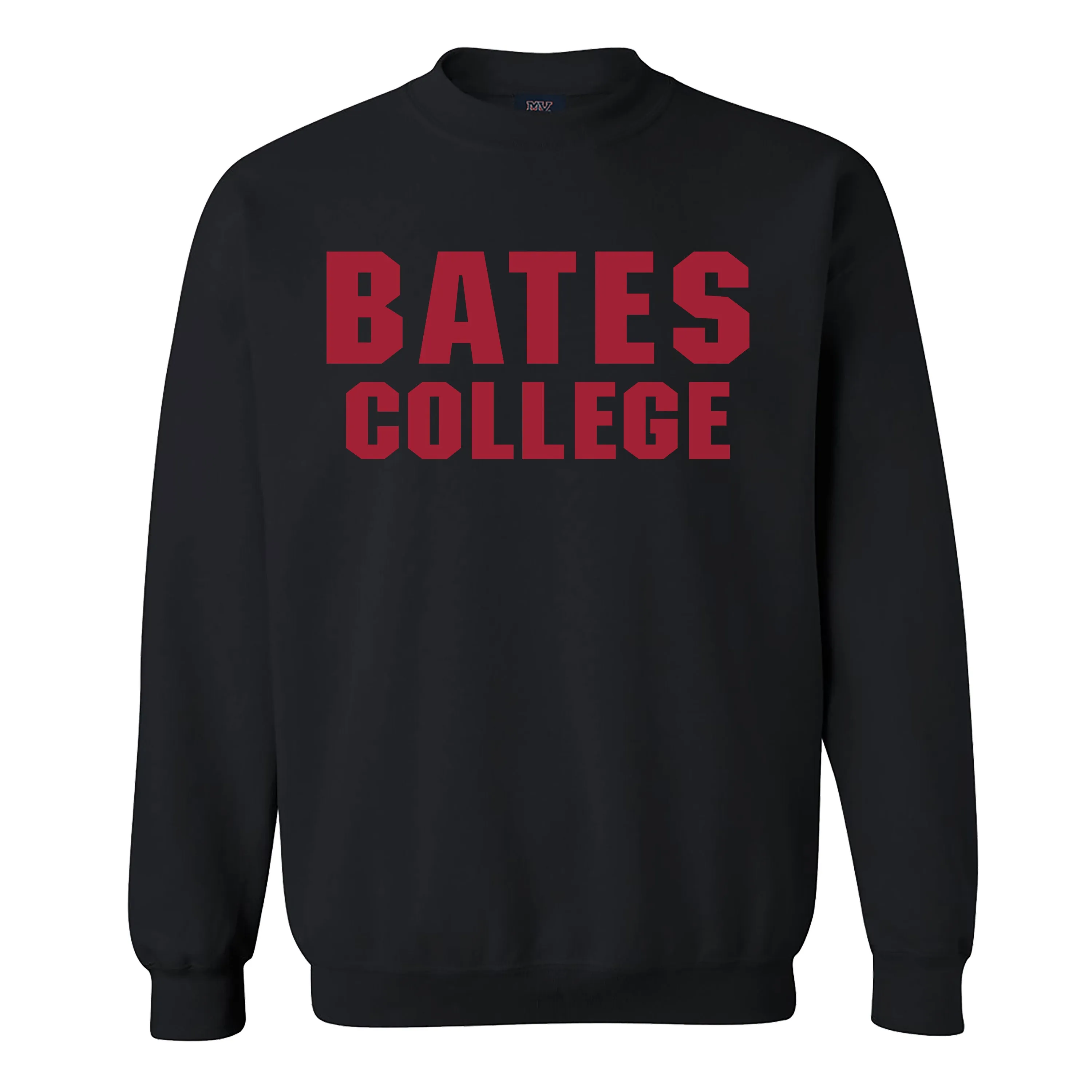 Shrink resistant product handmade quality Fundamental BATES COLLEGE Black Crewneck Sweatshirt