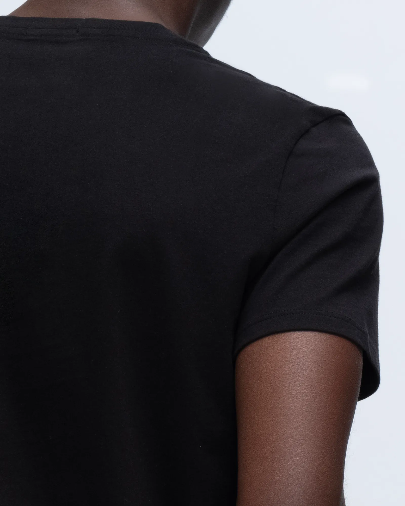 Classic Jersey V-Neck Tee - Black Bold Statement