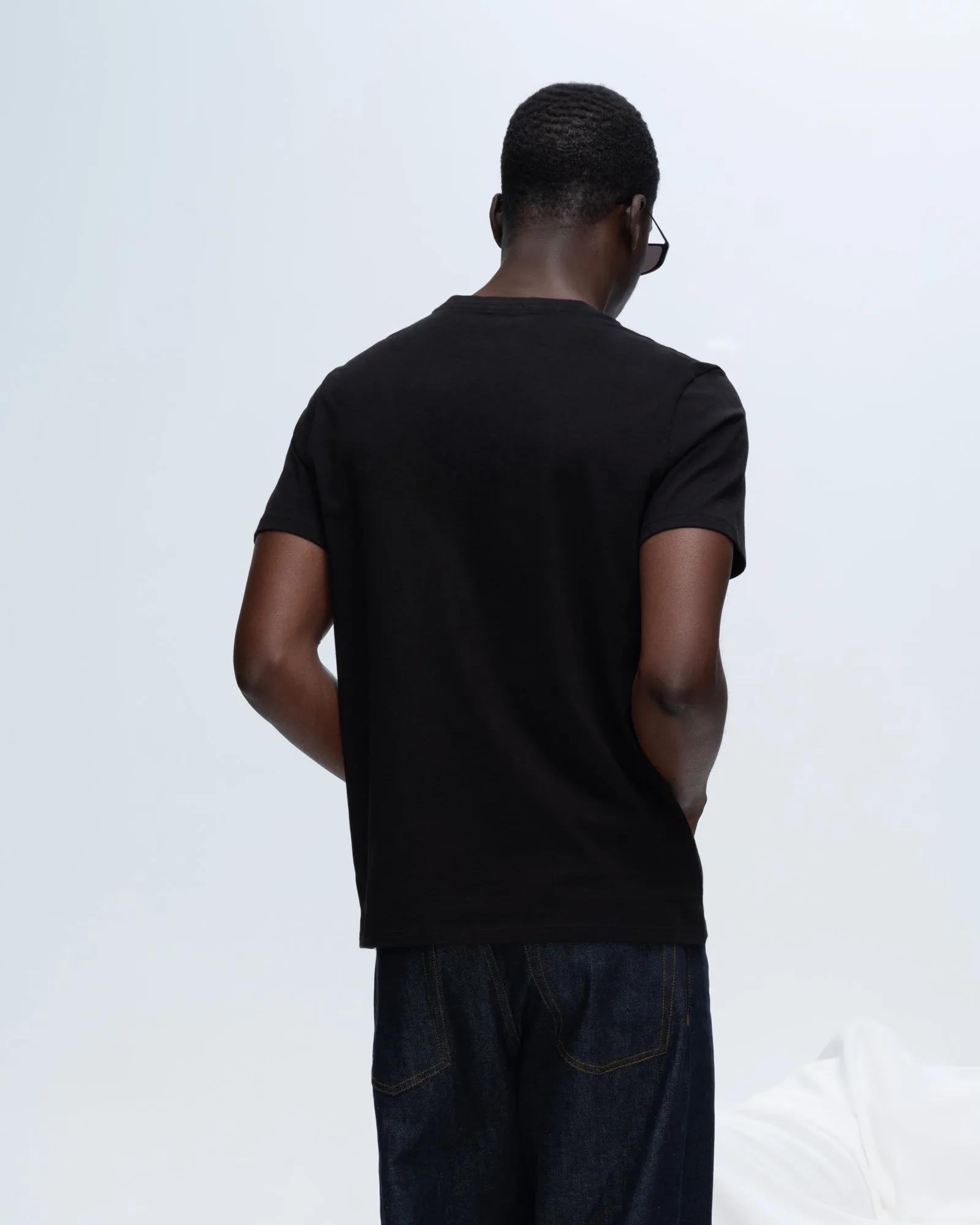Classic Jersey V-Neck Tee - Black Quick Layer Fit