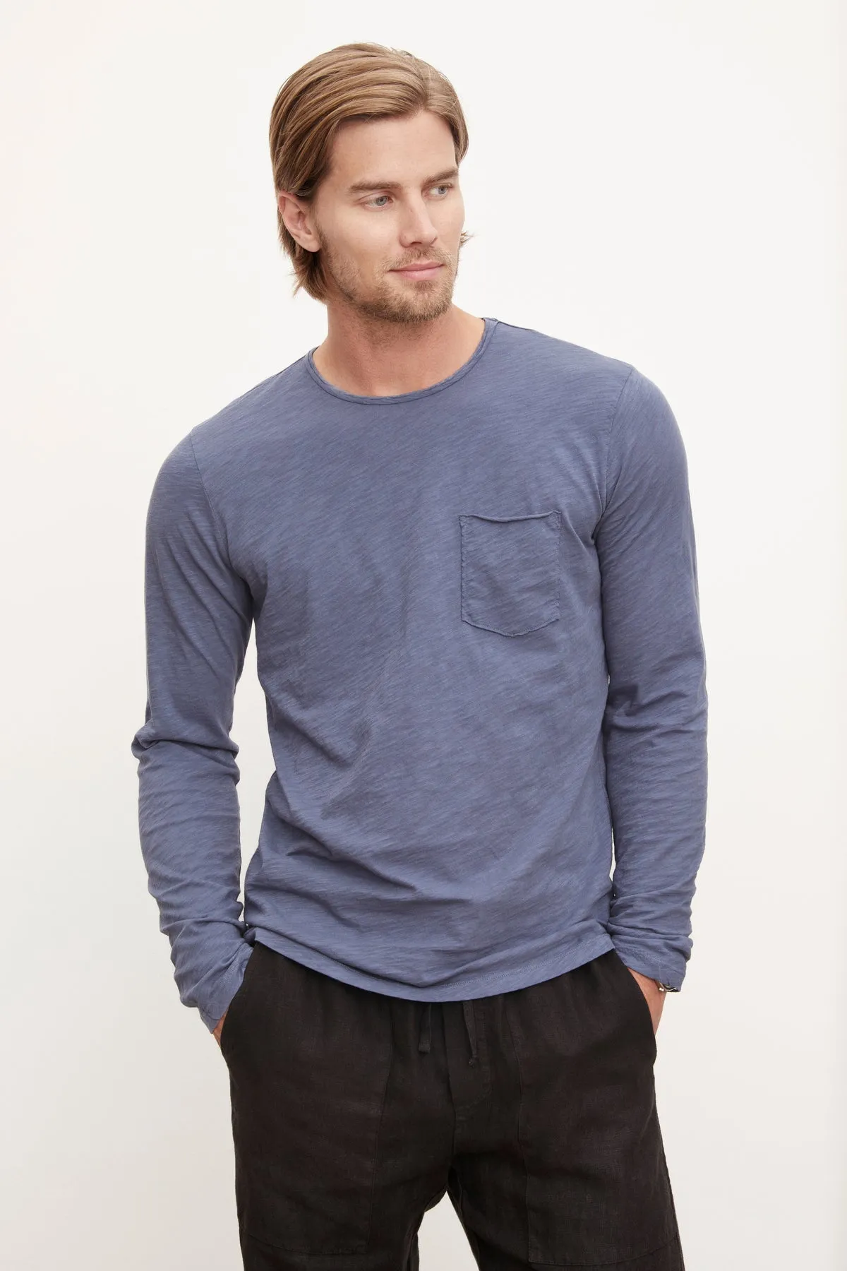 SIMEON TEE Wrinkle Resistant Texture Casual Design