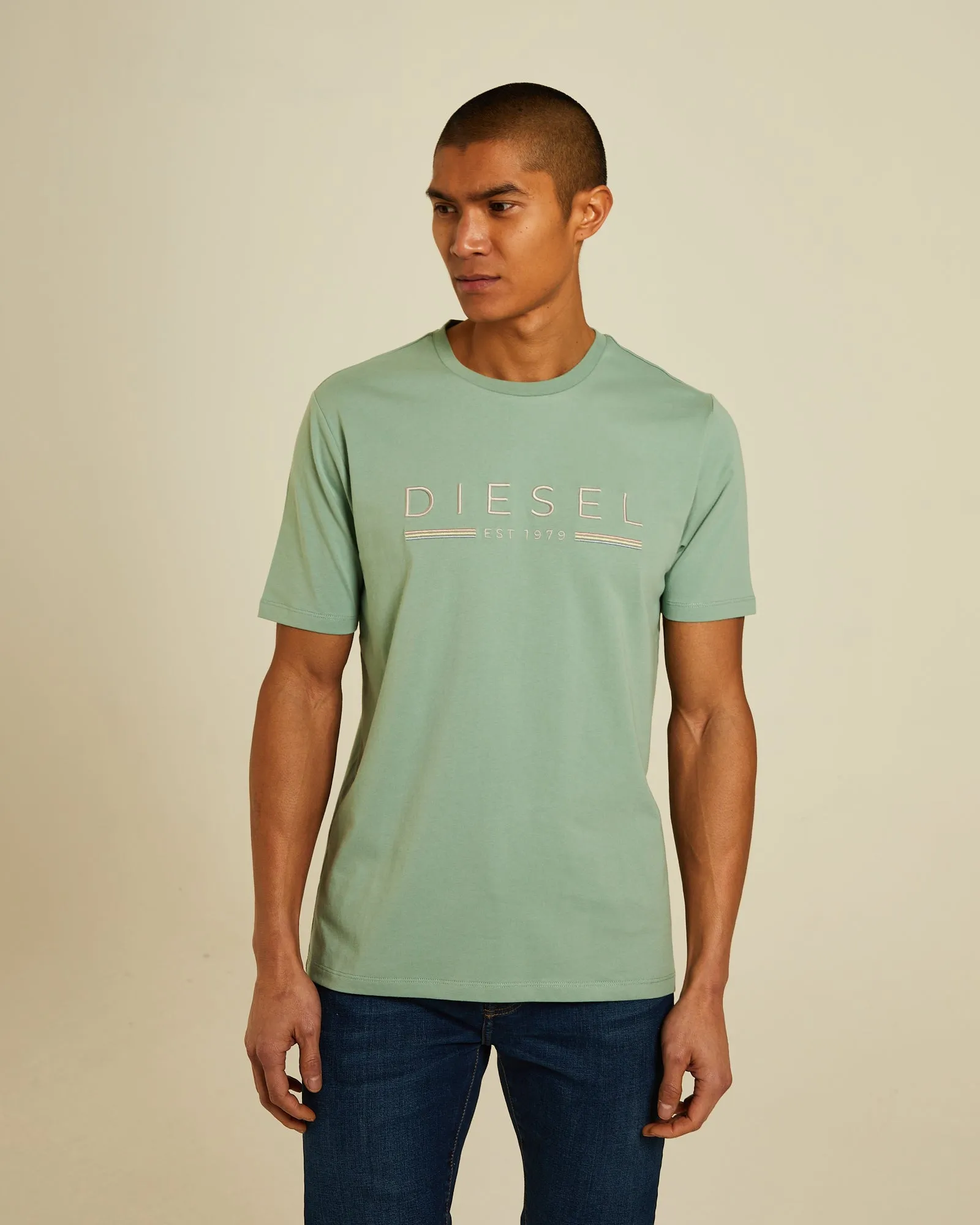 casual top Edgy Fenton Tee Surf Green