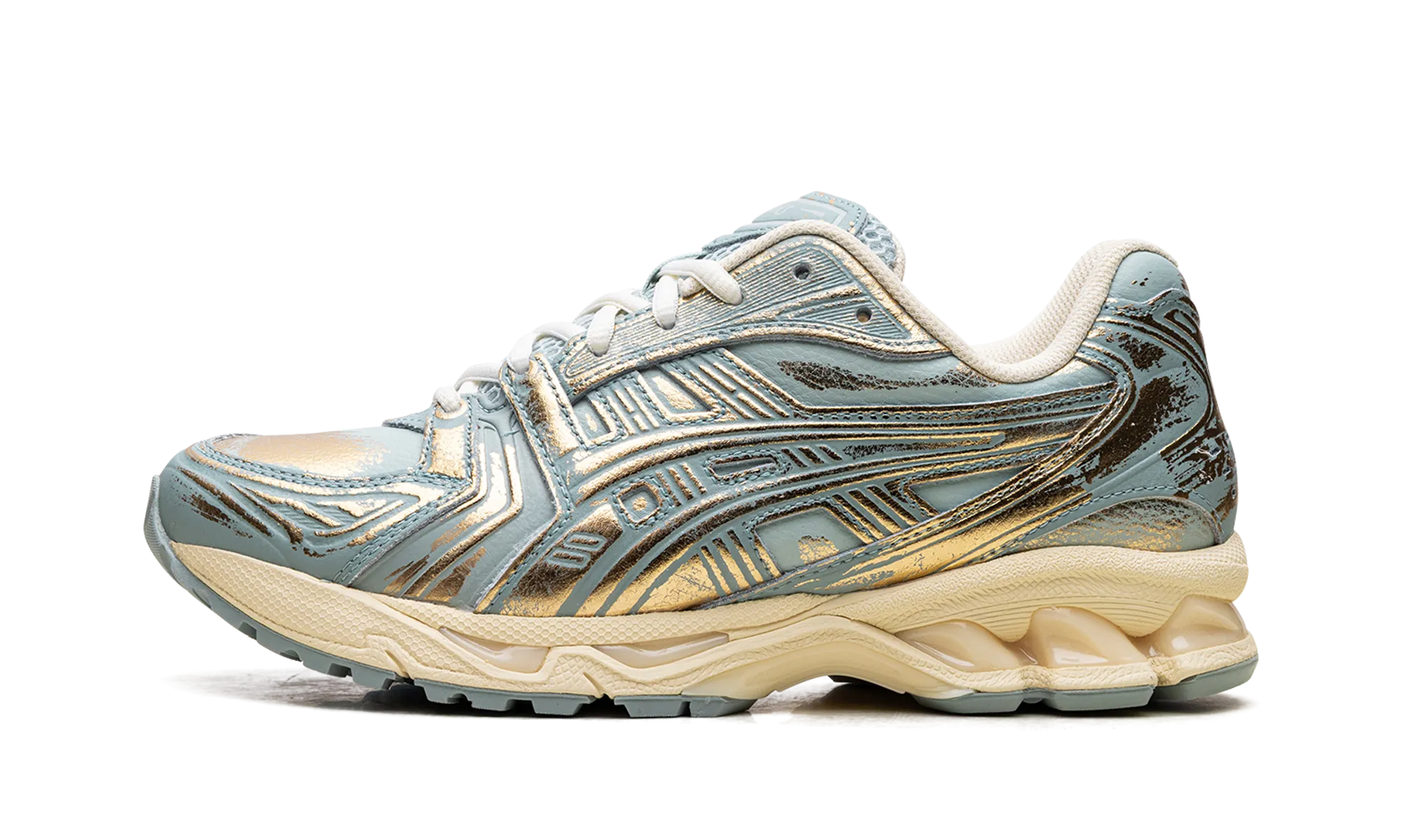 Gel-Kayano 14 "Pure Gold Cold Moss" Storm Walk